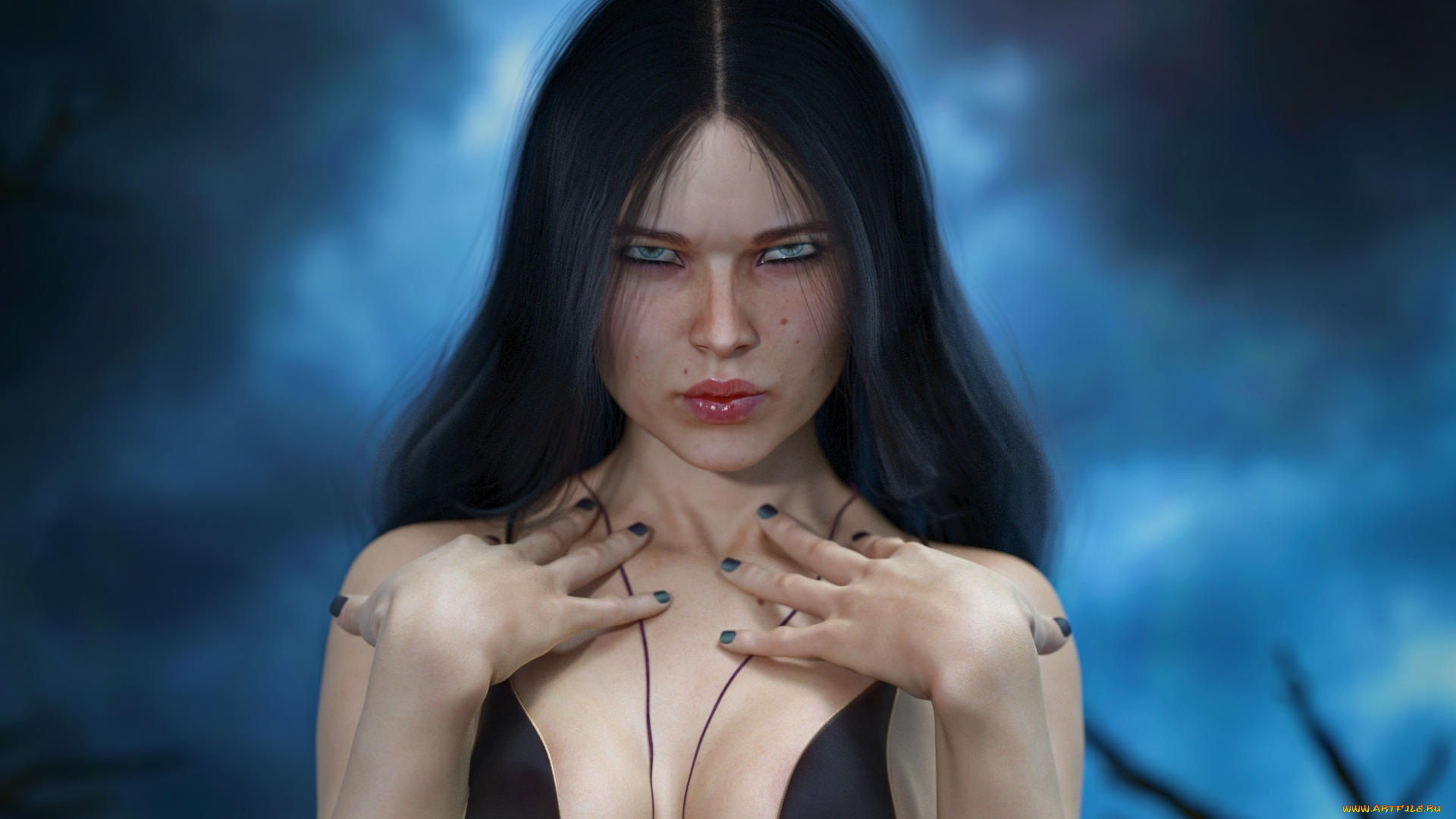 3д, графика, люди, , people, фон, девушка, взгляд