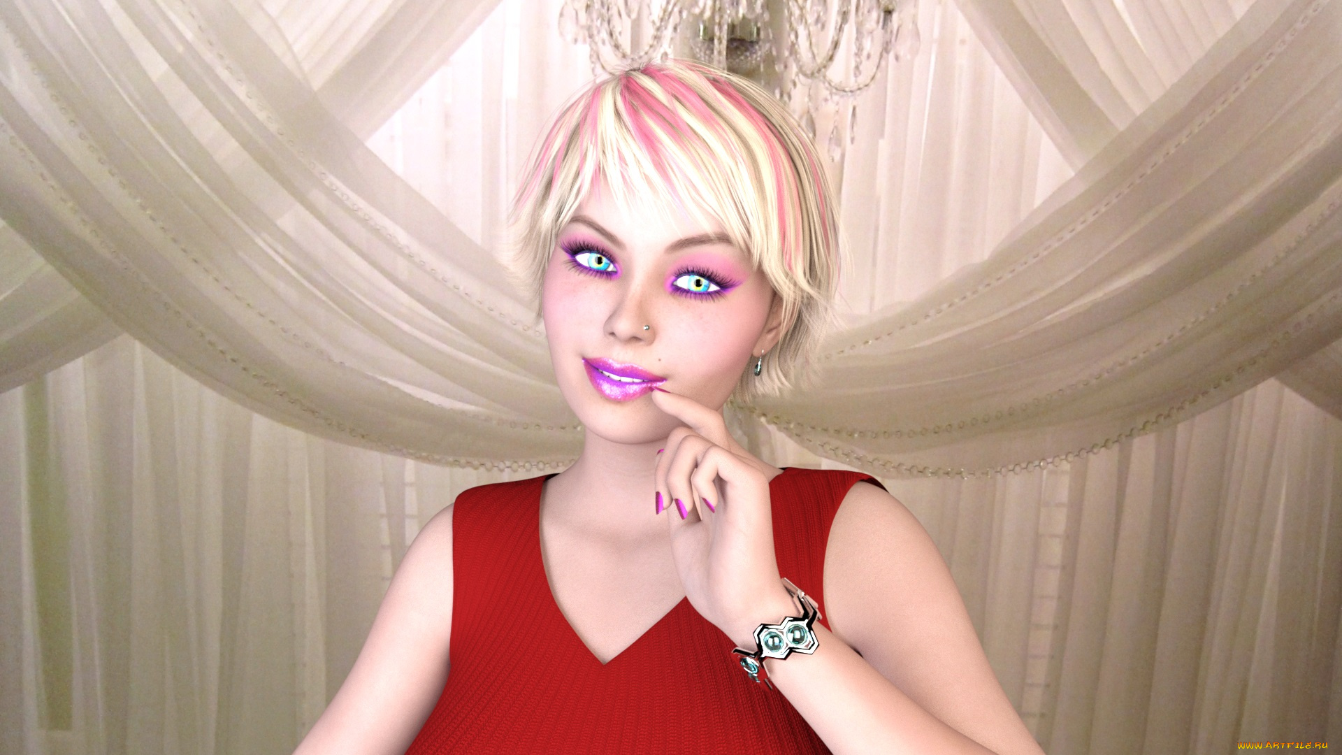 3д, графика, люди, , people, фон, взгляд, девушка