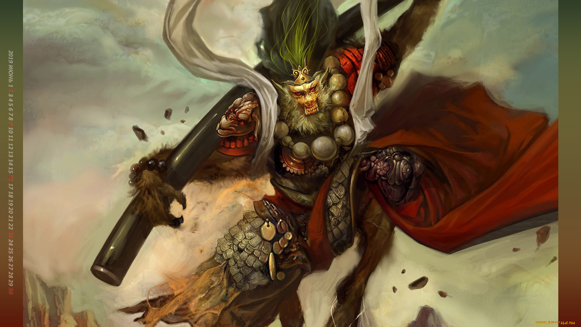 календари, фэнтези, calendar, существо, 2019