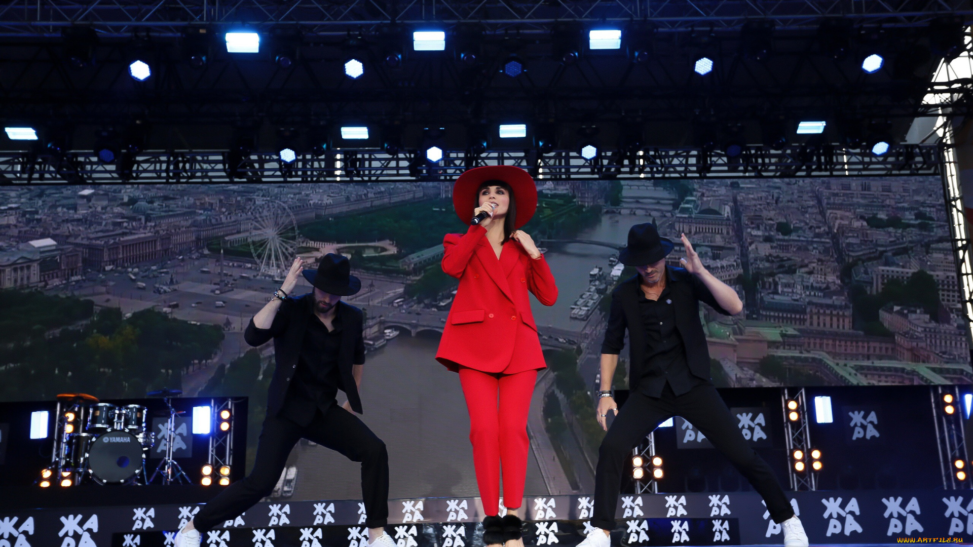 музыка, сати, казанова, певица, костюм, сцена, парни, подтанцовка