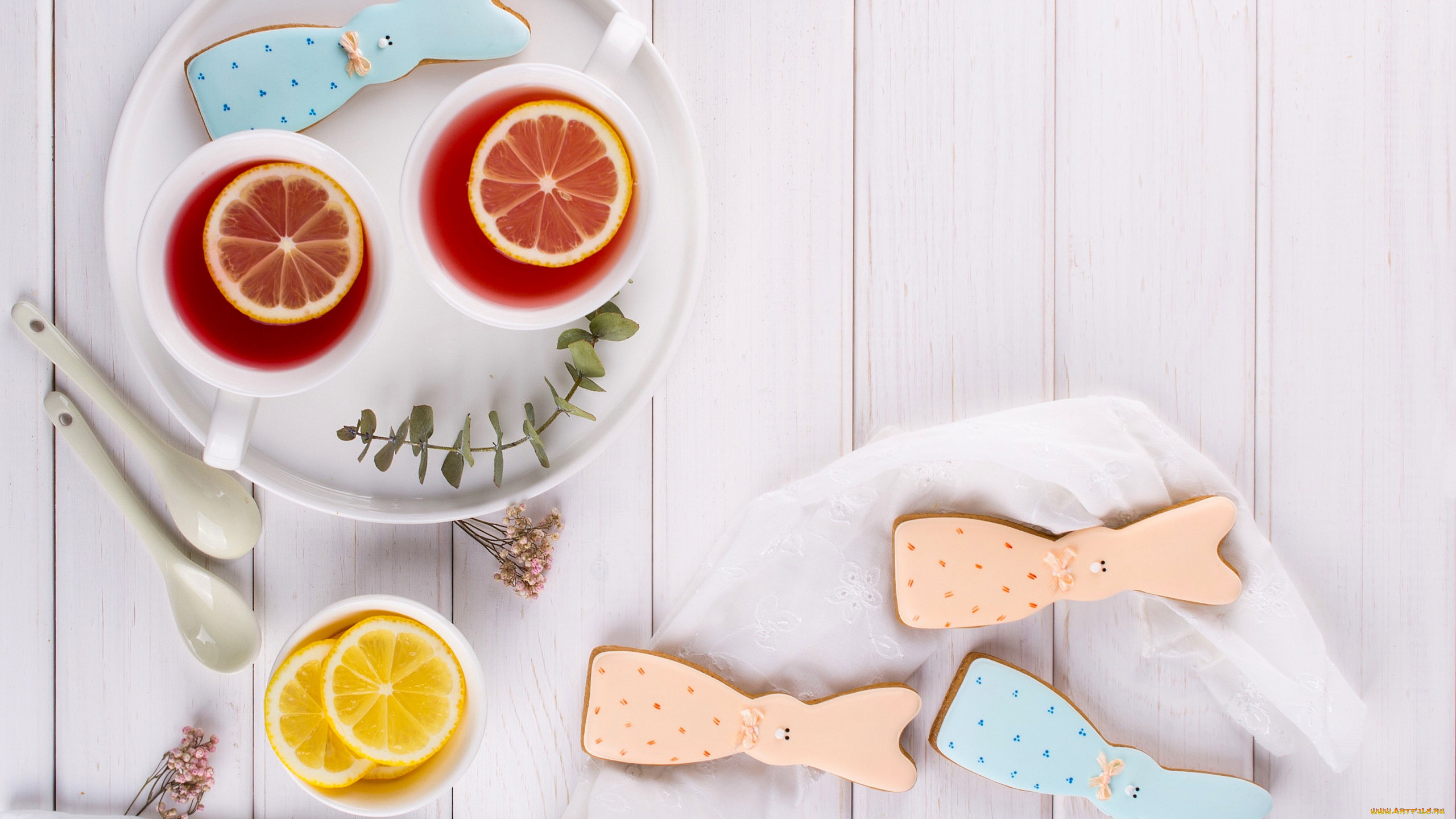 еда, напитки, , чай, лимон, чай, печенье