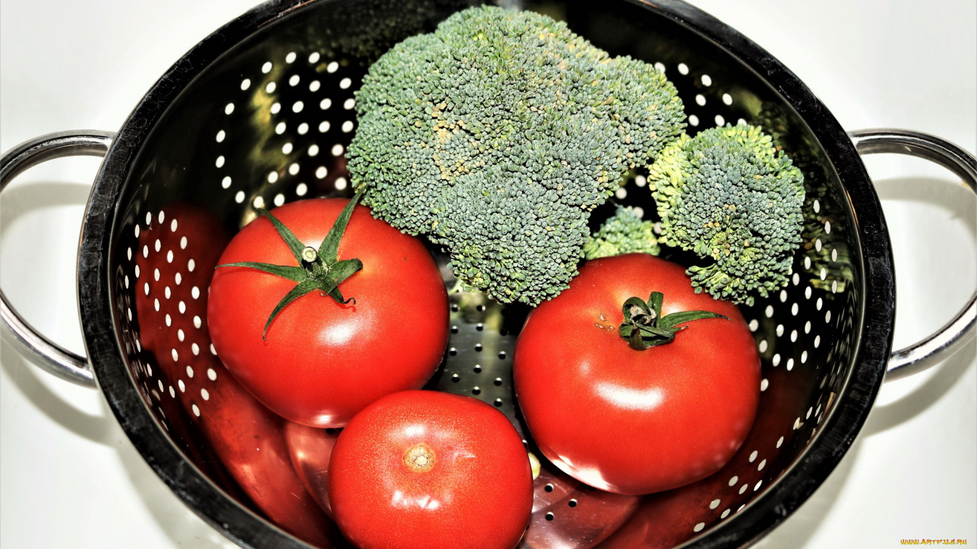 еда, овощи, брокколи, помидоры