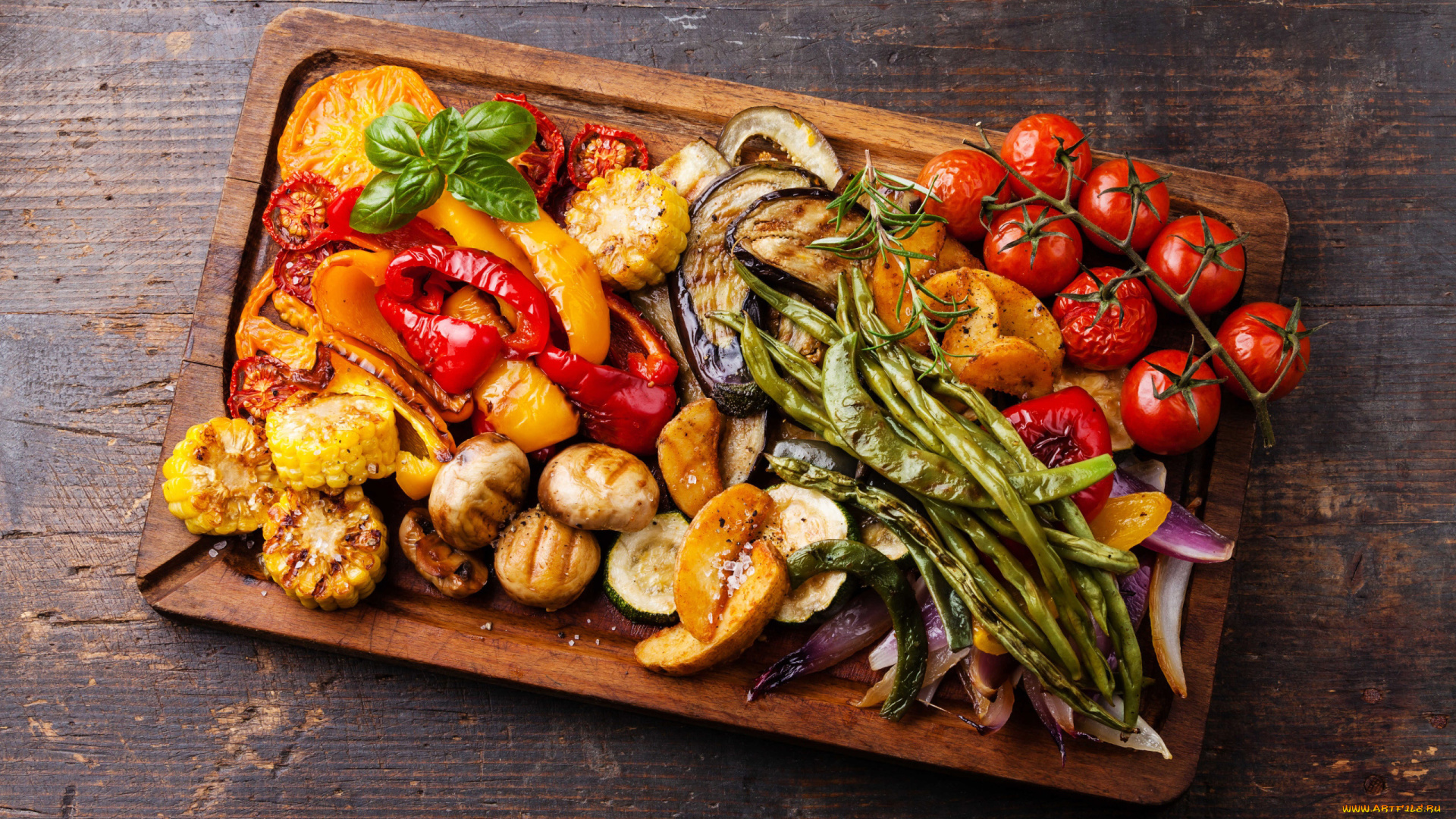 еда, овощи, перец, помидоры, баклажаны