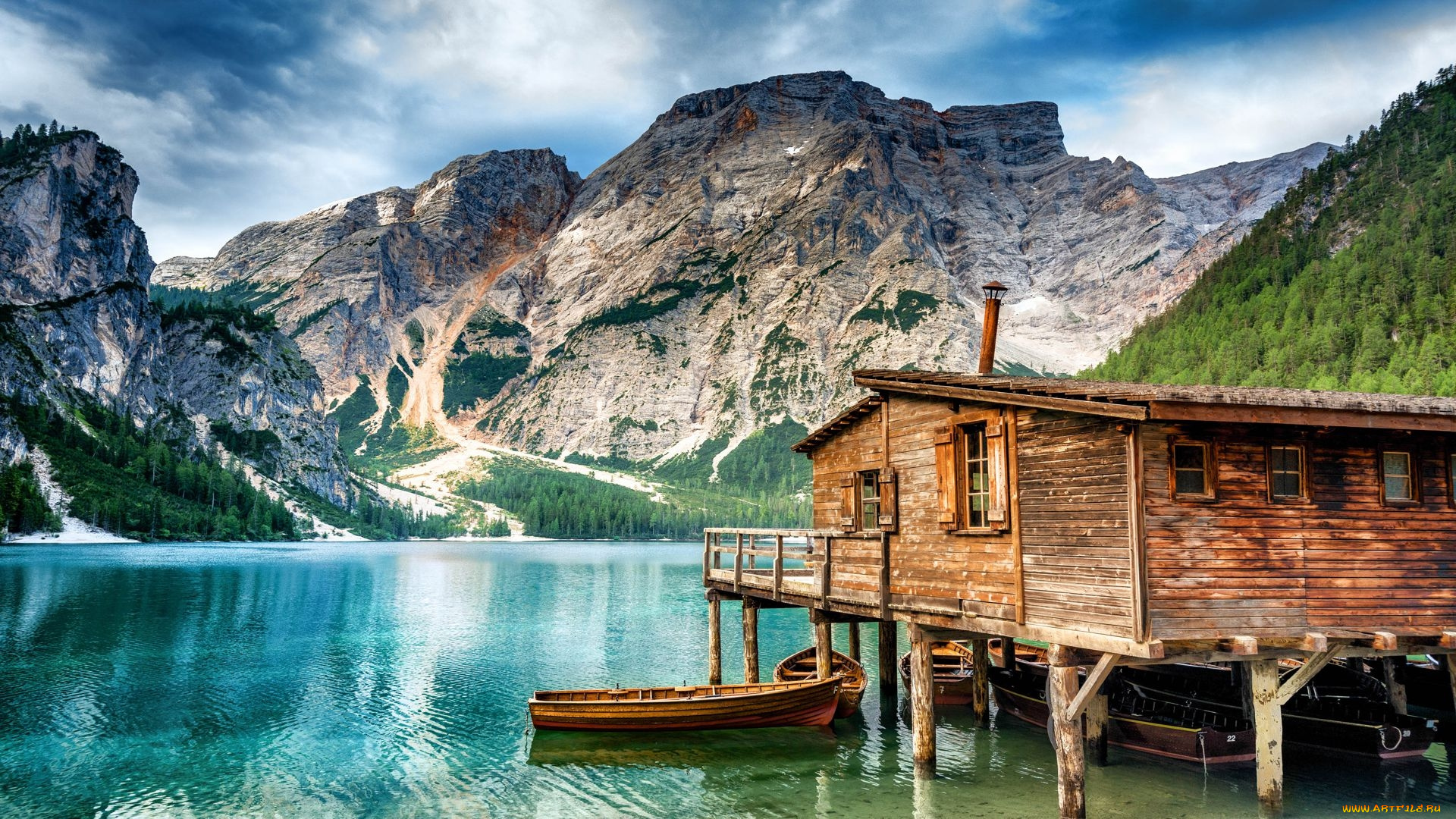 корабли, лодки, , шлюпки, горы, озеро