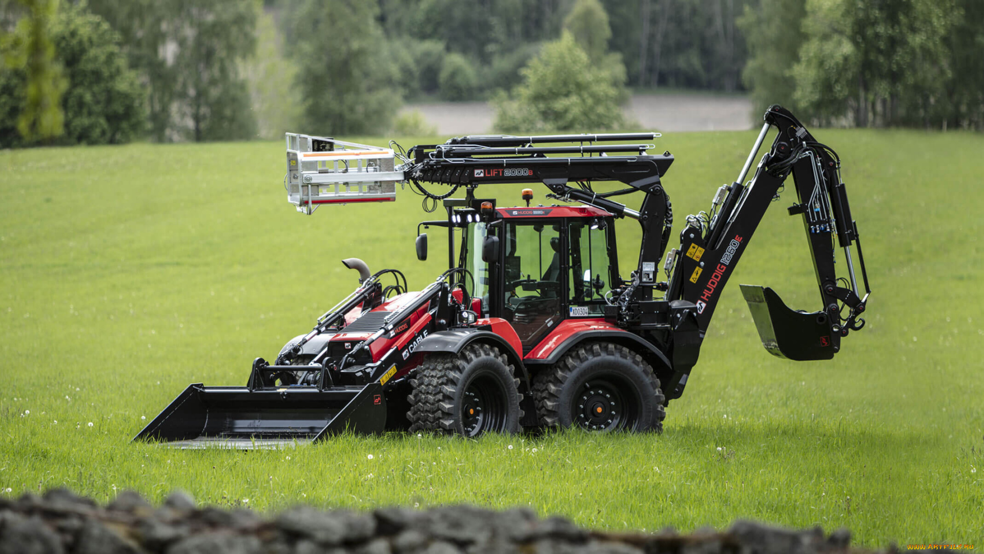 техника, фронтальные, погрузчики, huddig