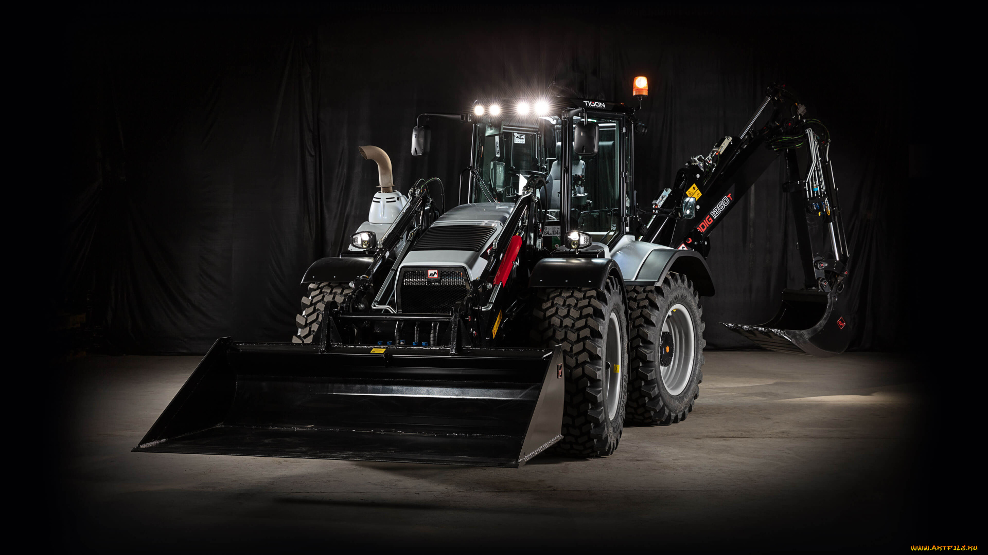 техника, фронтальные, погрузчики, huddig