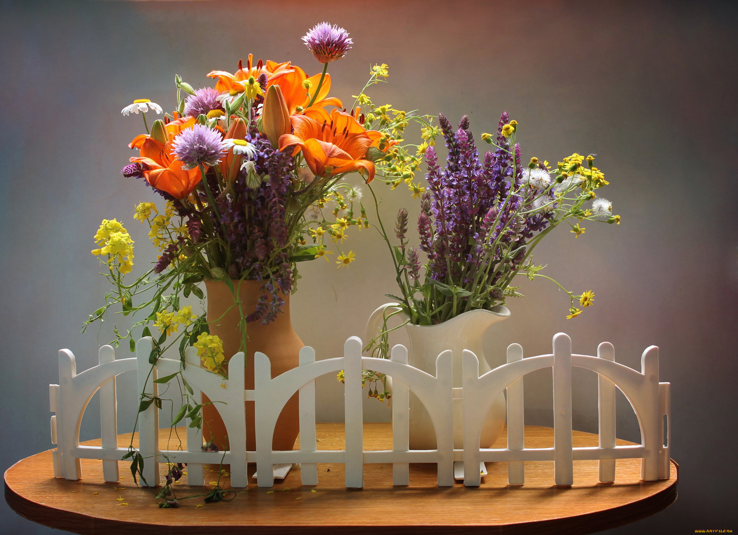 цветы, букеты, , композиции, лилии, ромашки