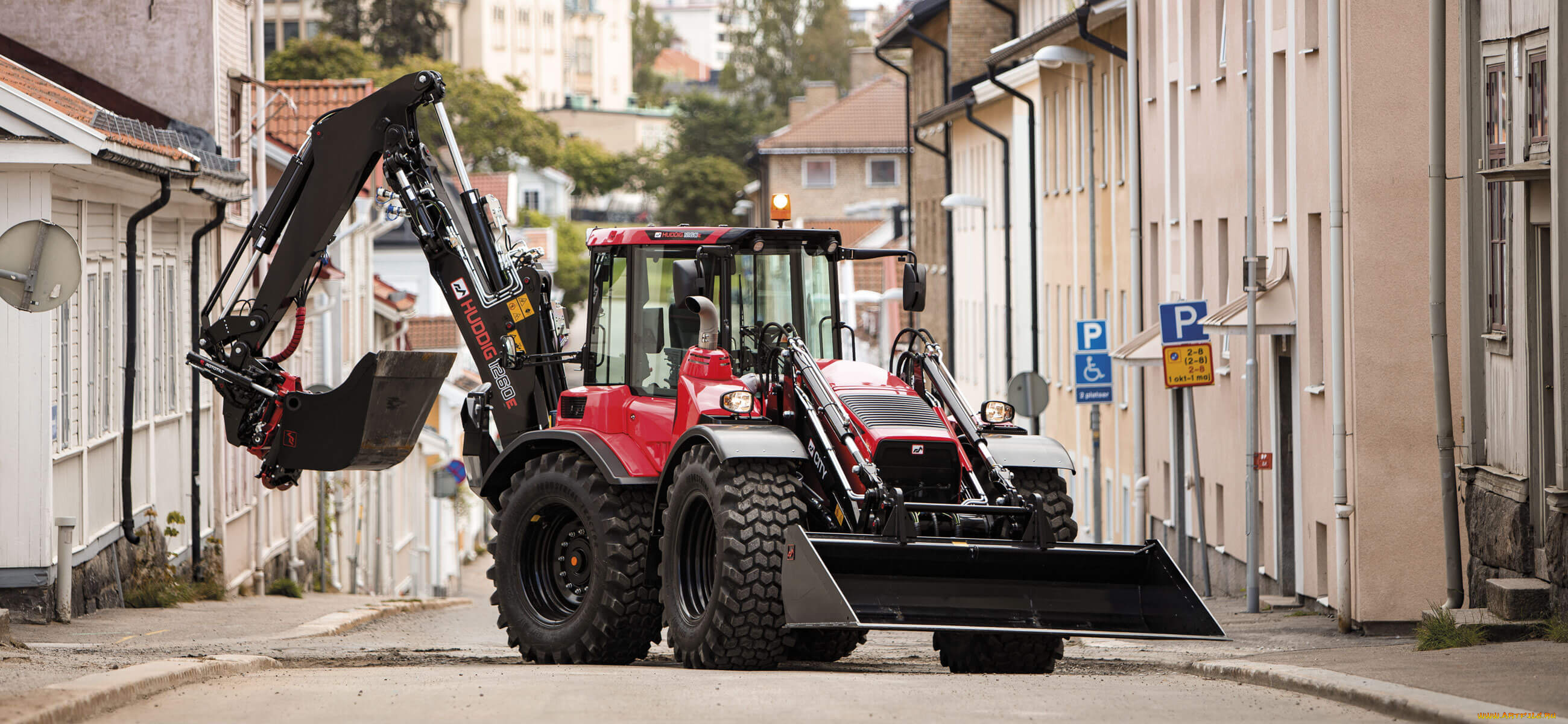 техника, фронтальные, погрузчики, huddig