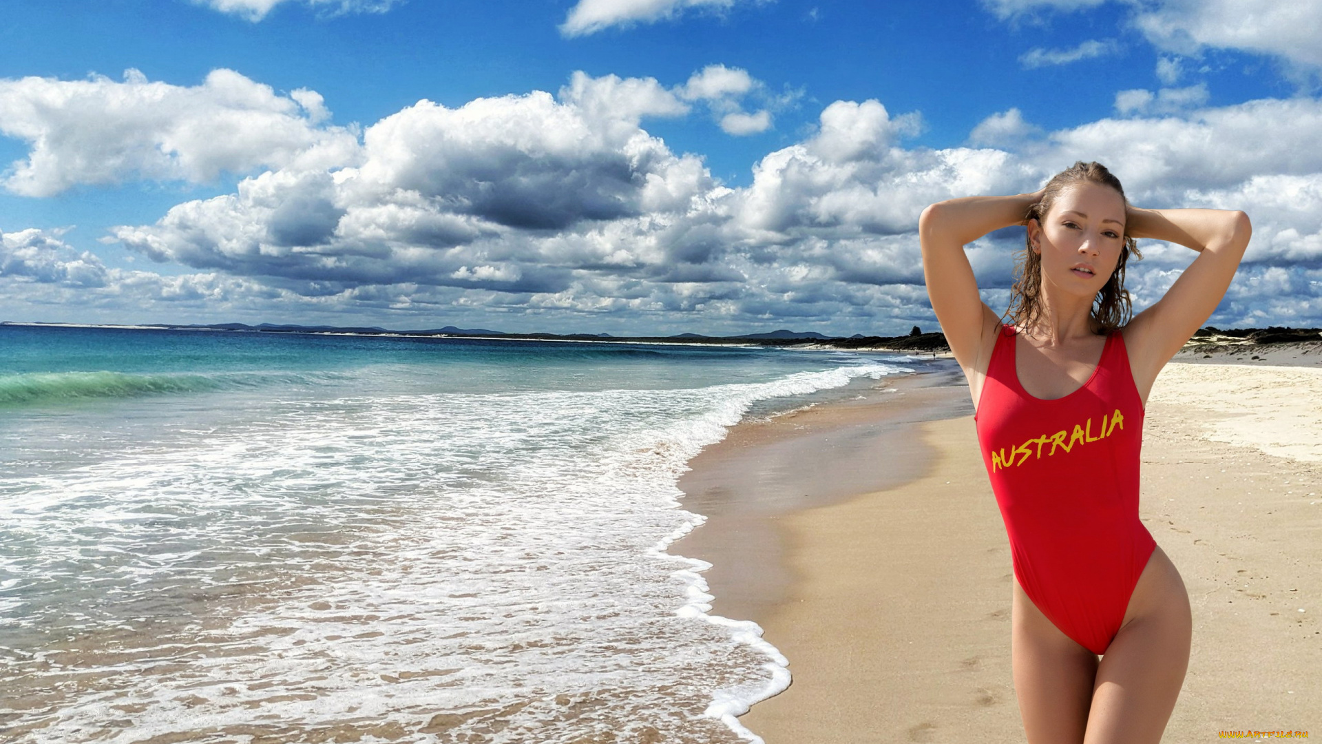 девушки, miluniel, louis, море, пляж, купальник