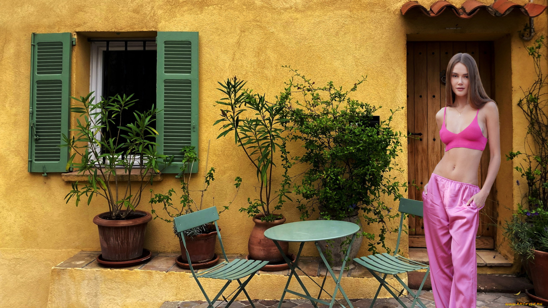 девушки, sonya, blaze, розовый, костюм