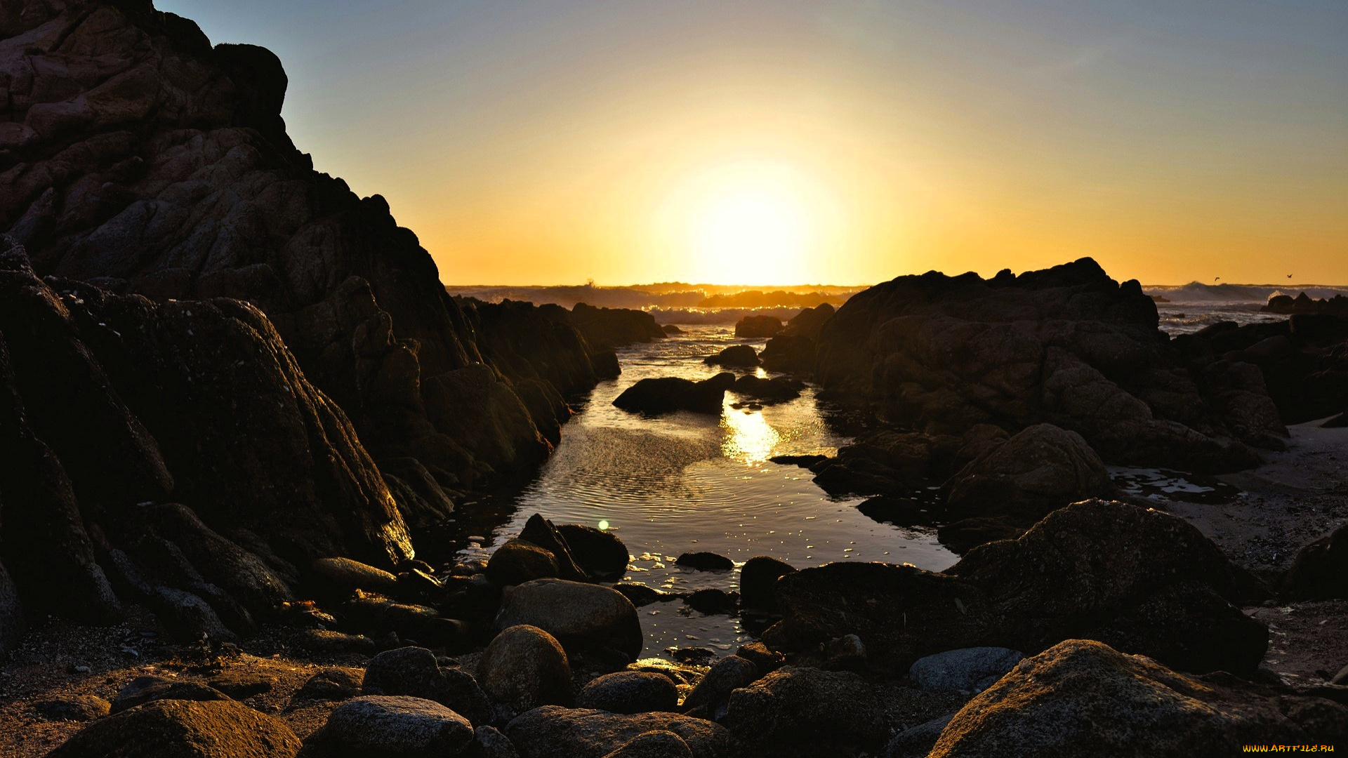 природа, восходы, закаты, скалы, камни, море, берег, закат