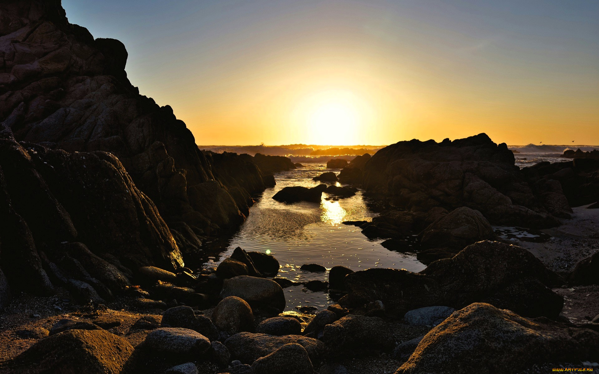 природа, восходы, закаты, скалы, камни, море, берег, закат