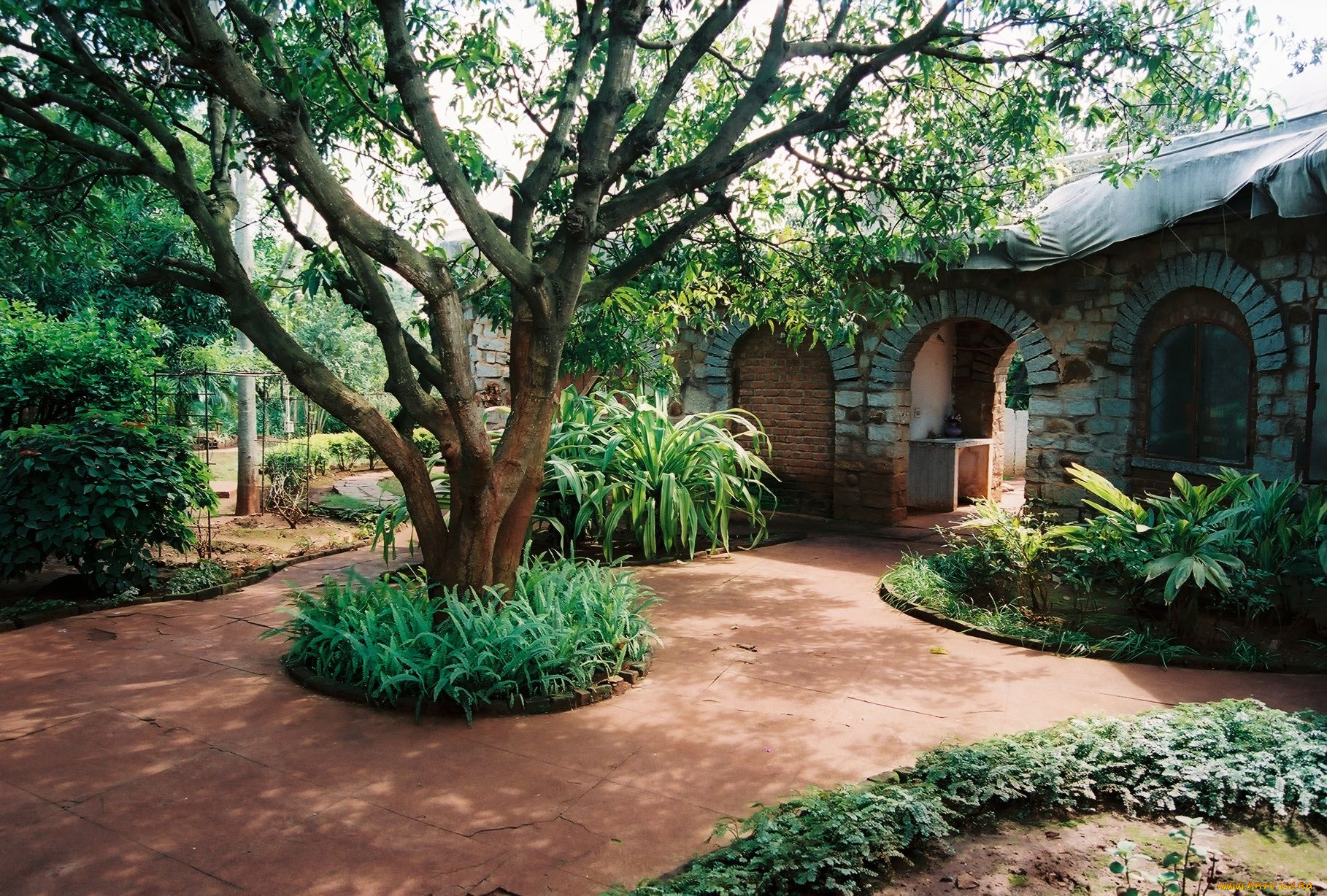 разное, сооружения, постройки, клумба