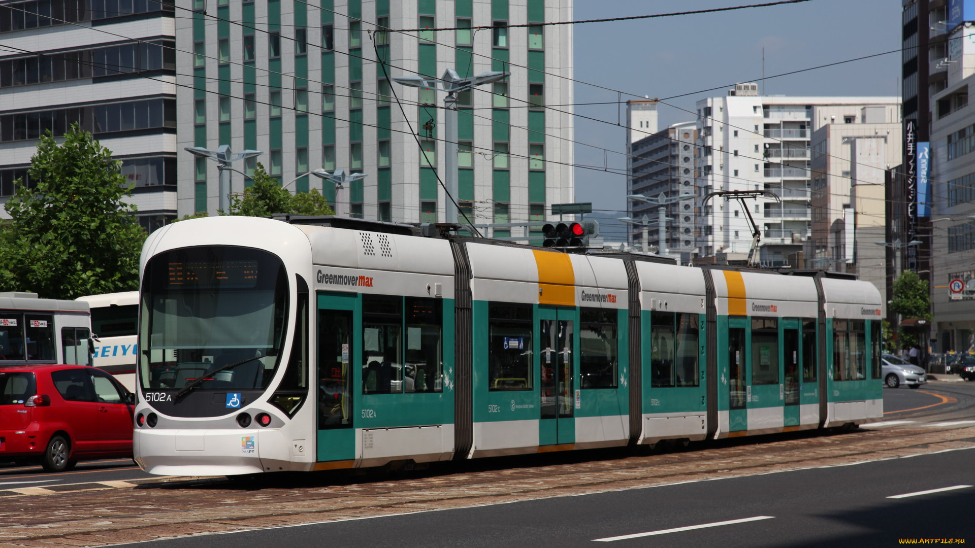 техника, трамваи, дома, улица, трамвай