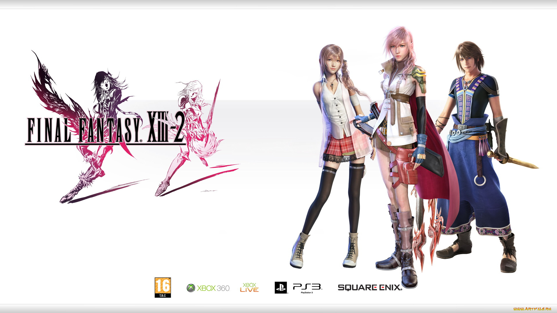 видео, игры, final, fantasy, xiii, девушки