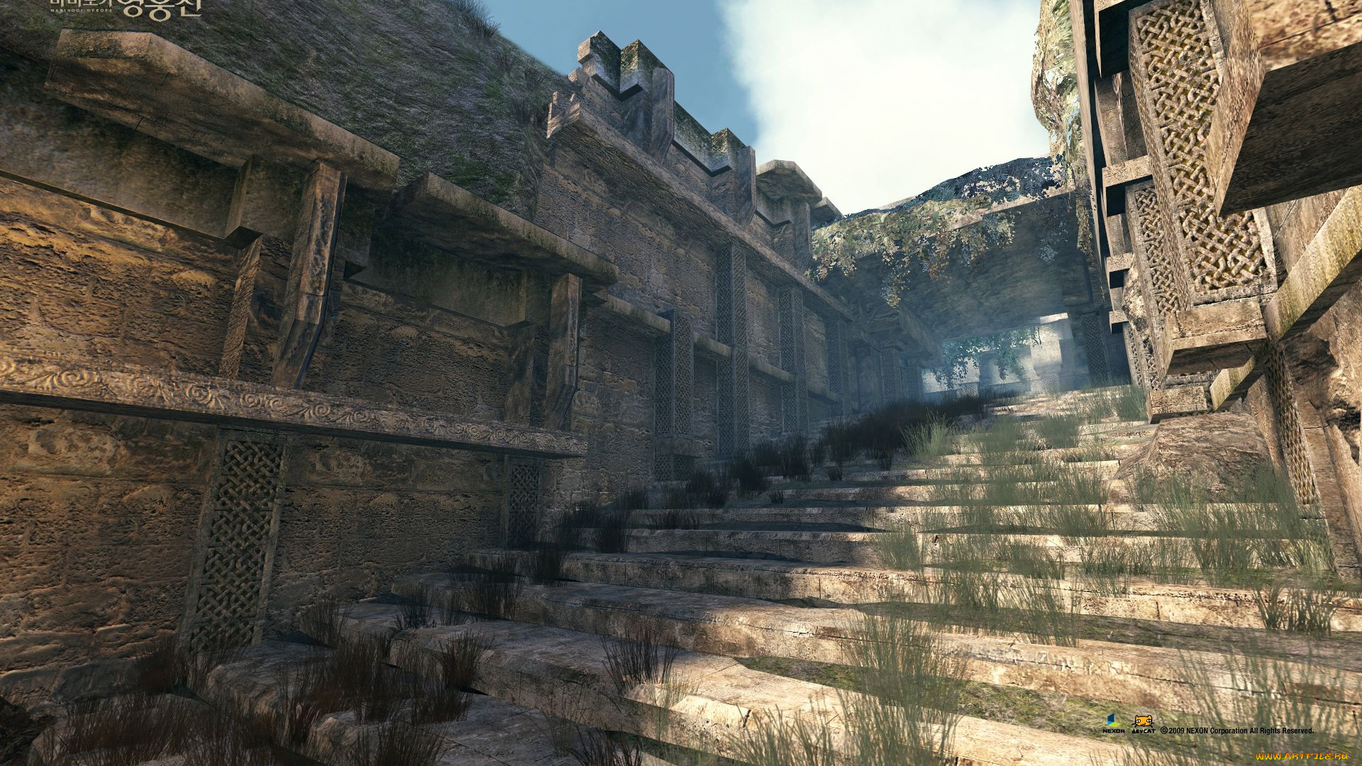 видео, игры, vindictus, стены, лестница