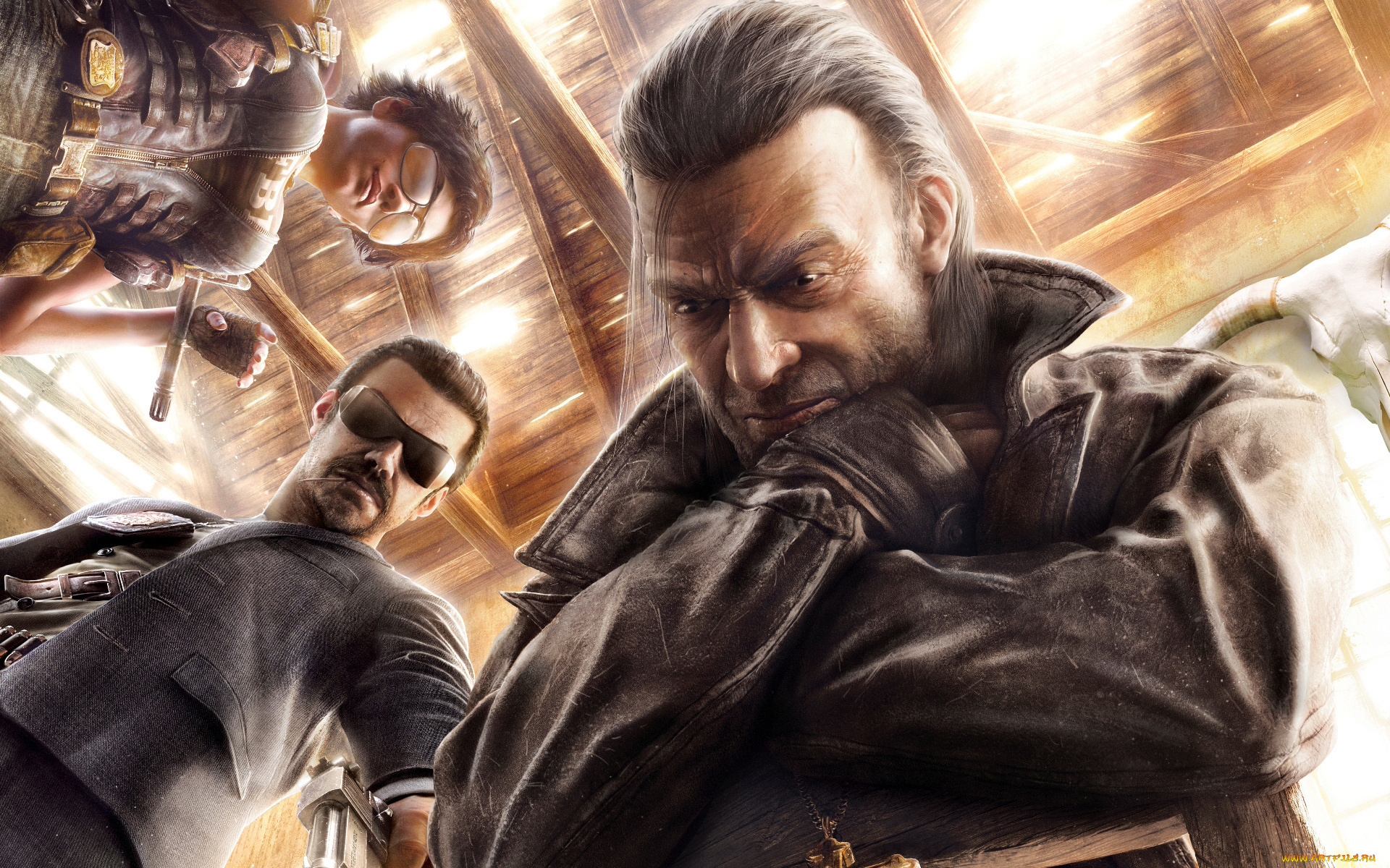 call, of, juarez, the, cartel, видео, игры, девушка, мужик, старик