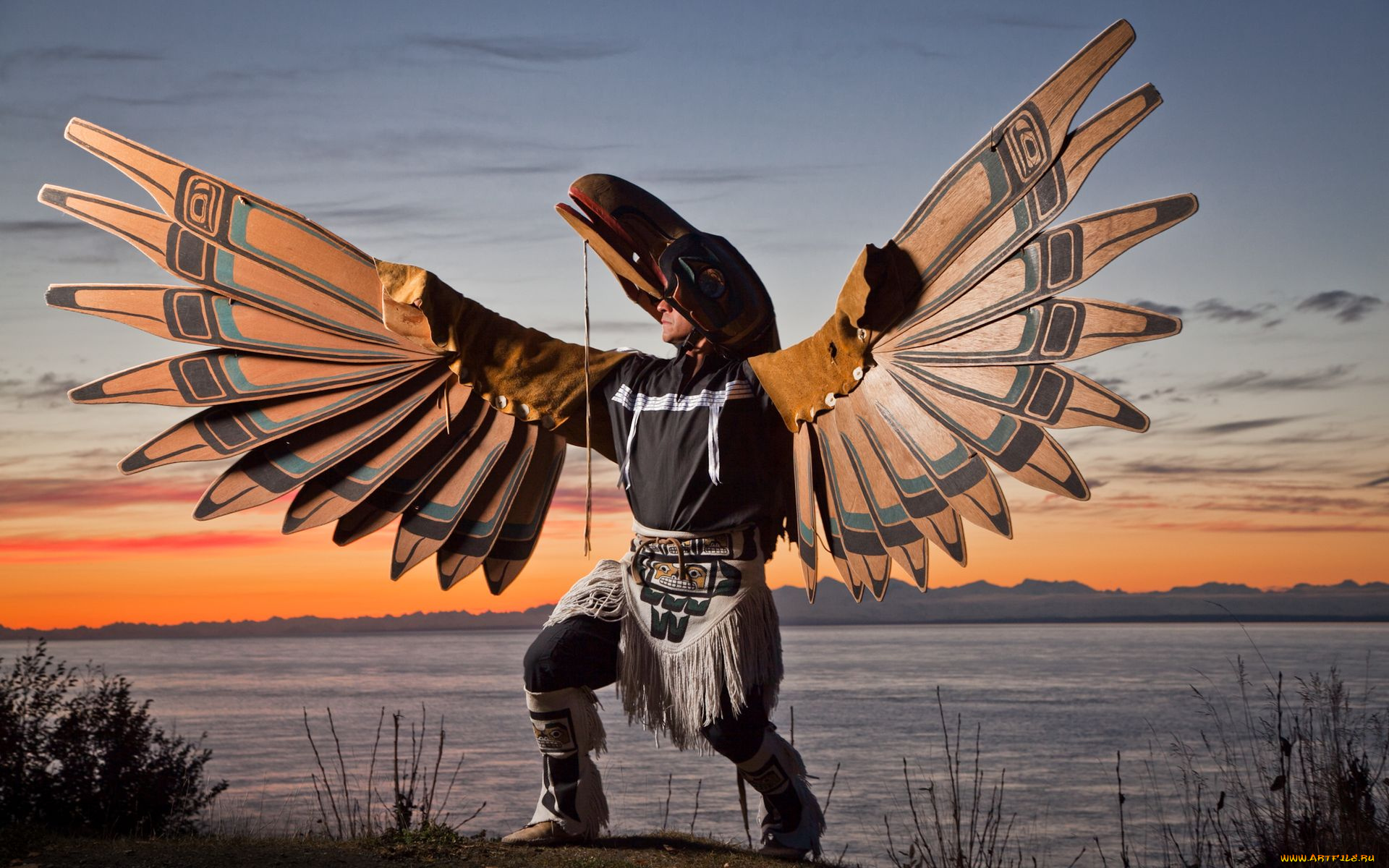 мужчины, unsort, ворон, танец