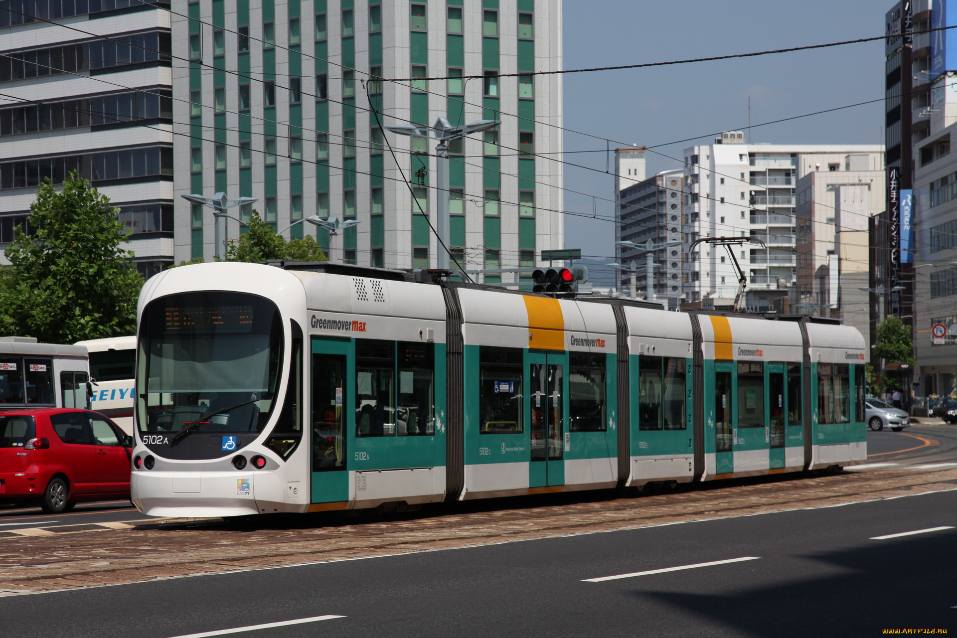 техника, трамваи, дома, улица, трамвай