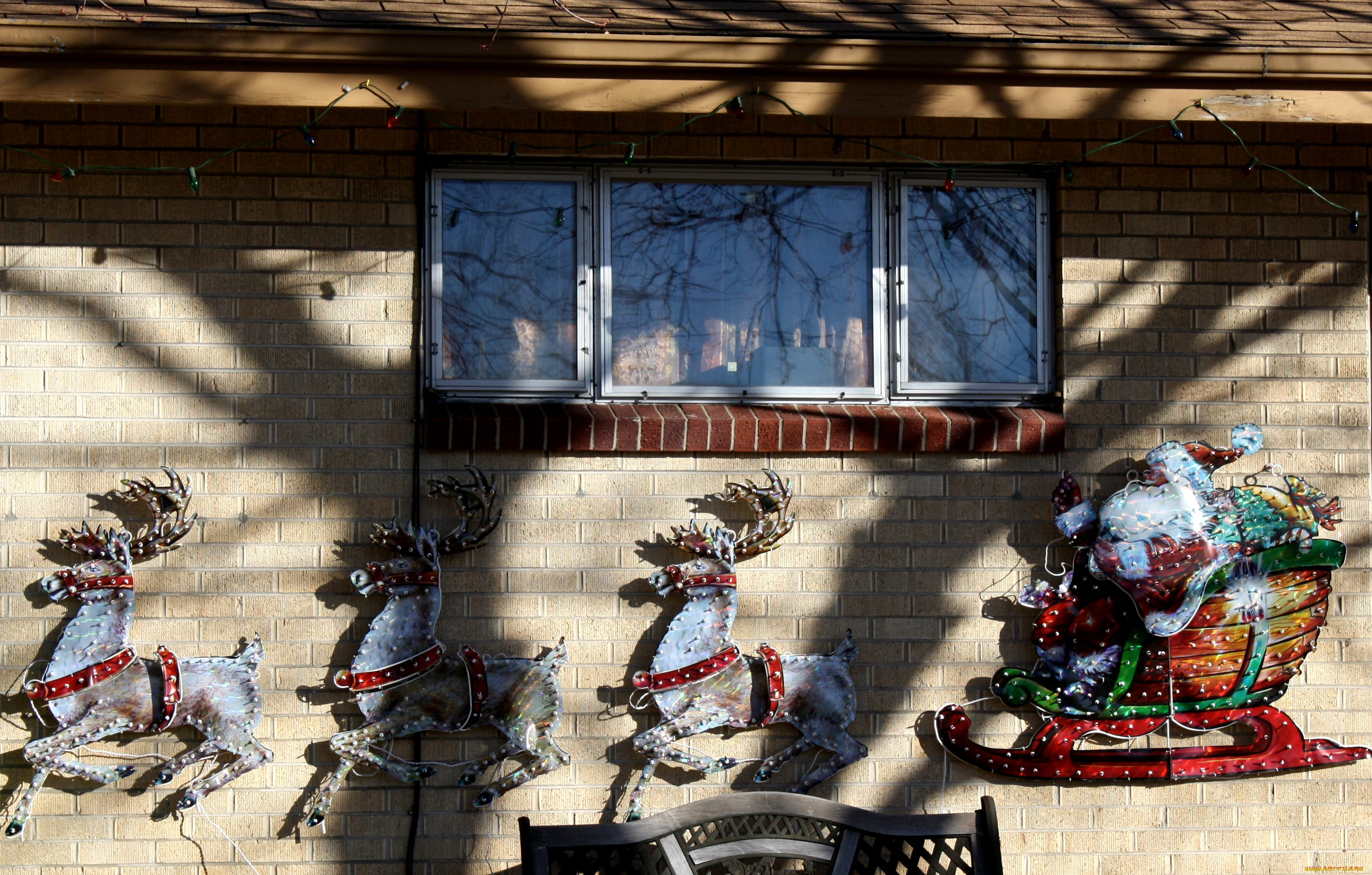 праздничные, украшения, санта