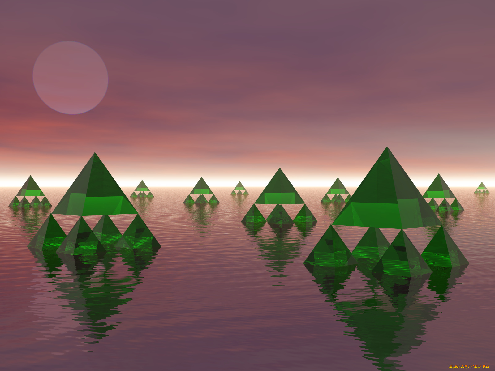 3д, графика, другое, пирамиды