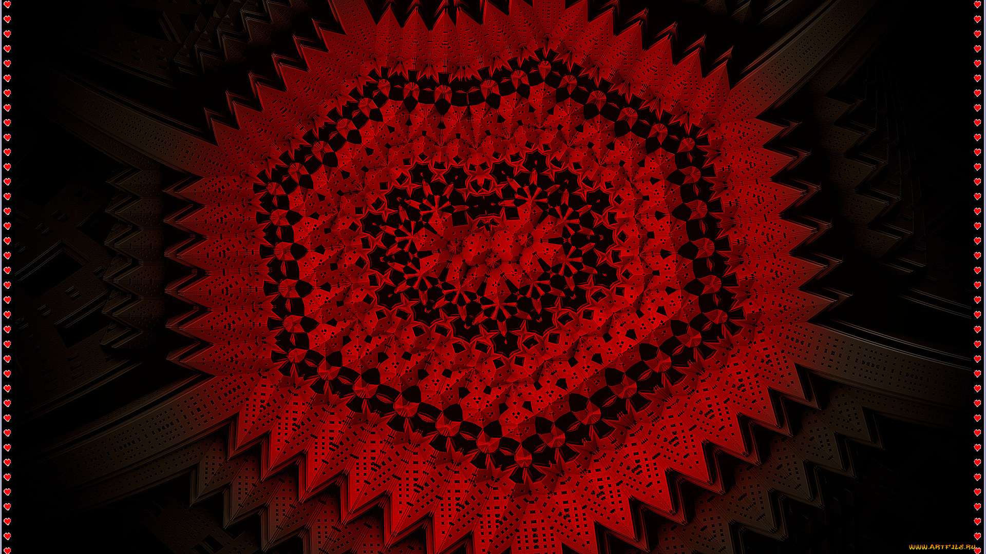 3д, графика, fractal, фракталы, цвета, фон, узор