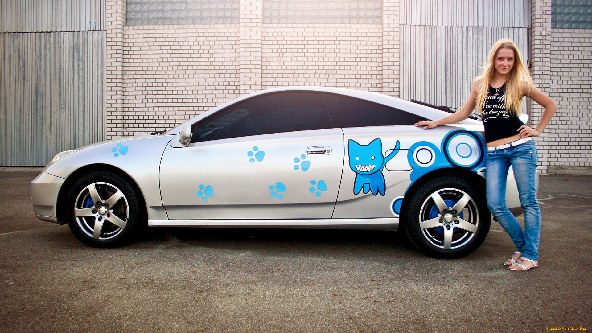 автомобили, авто, девушками, toyota, celica