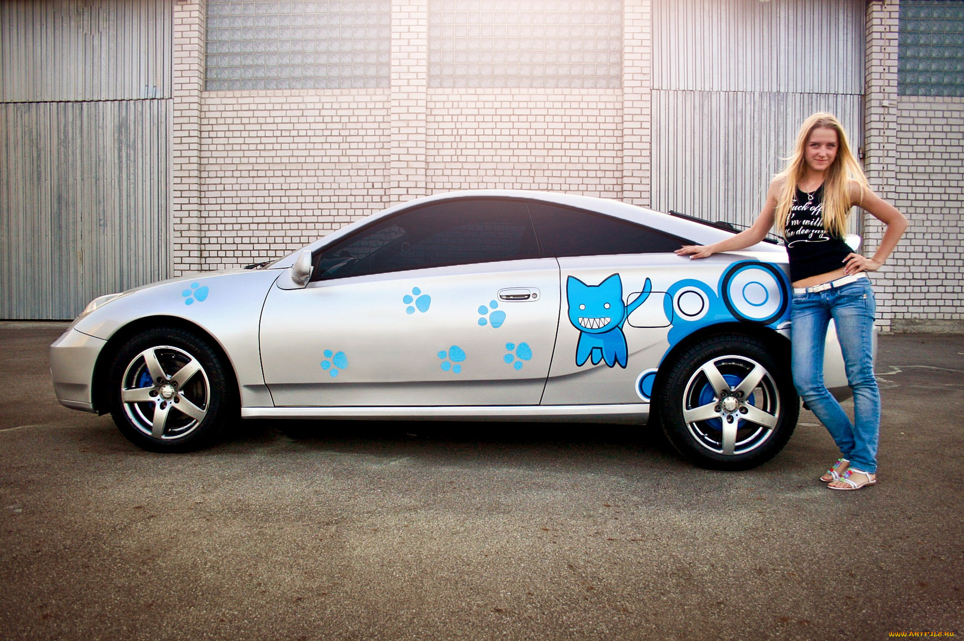 автомобили, авто, девушками, toyota, celica