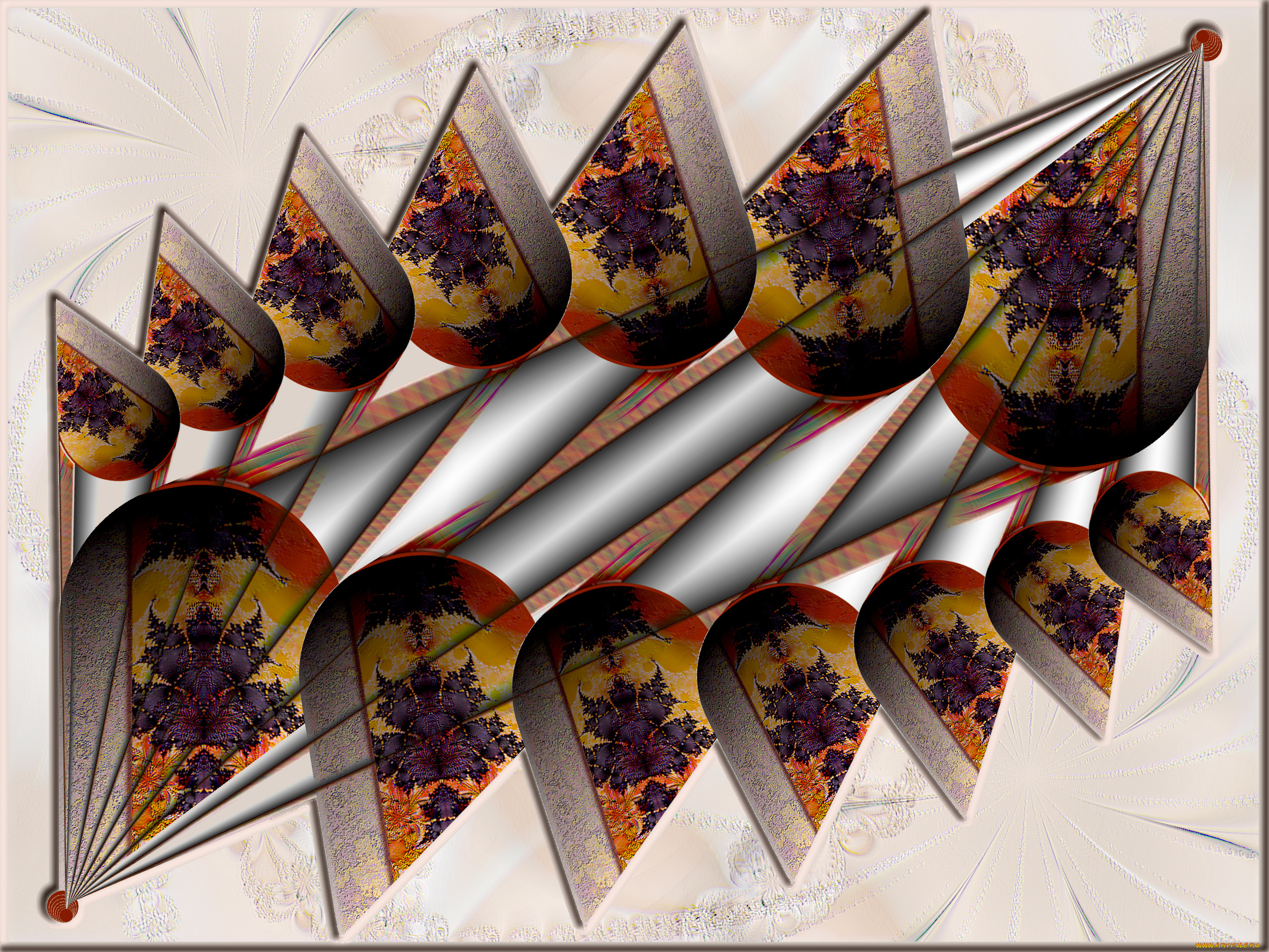 3д, графика, fractal, фракталы, цвета, фон, узор