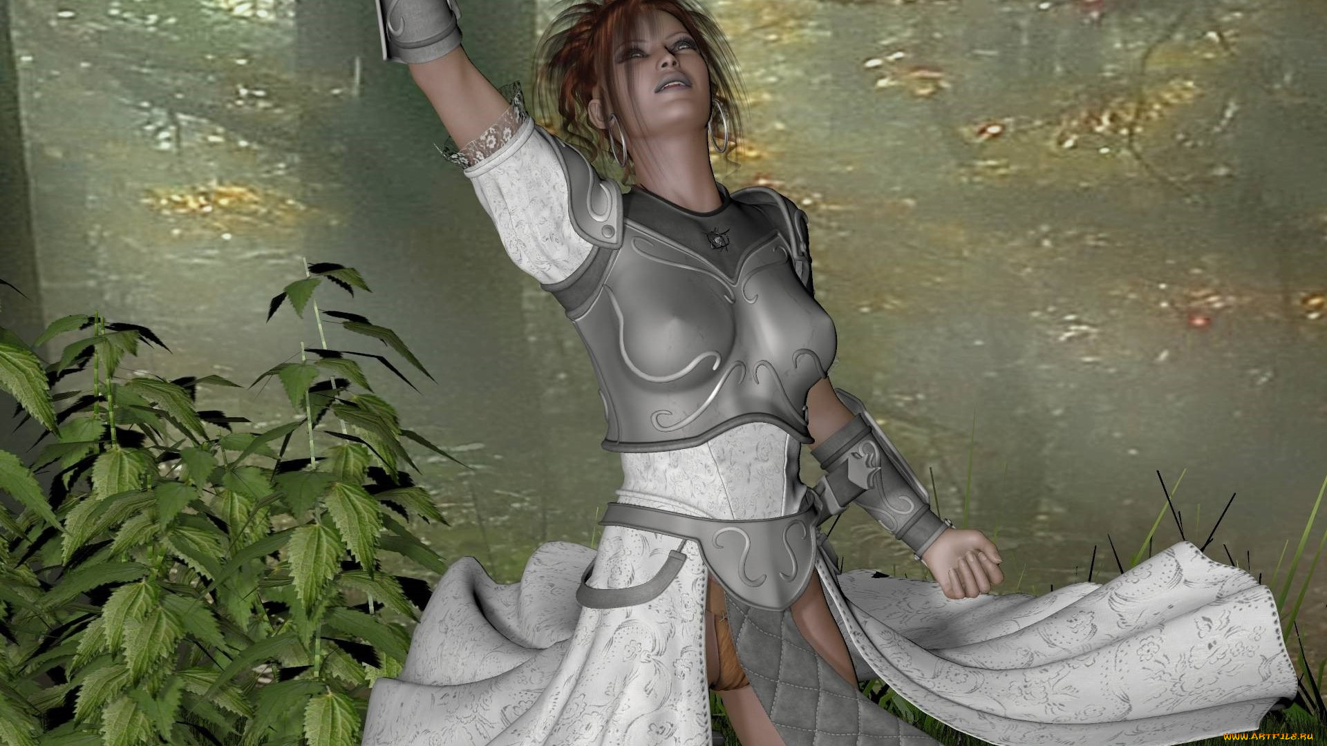 3д, графика, амазонки, , amazon, девушка, взгляд