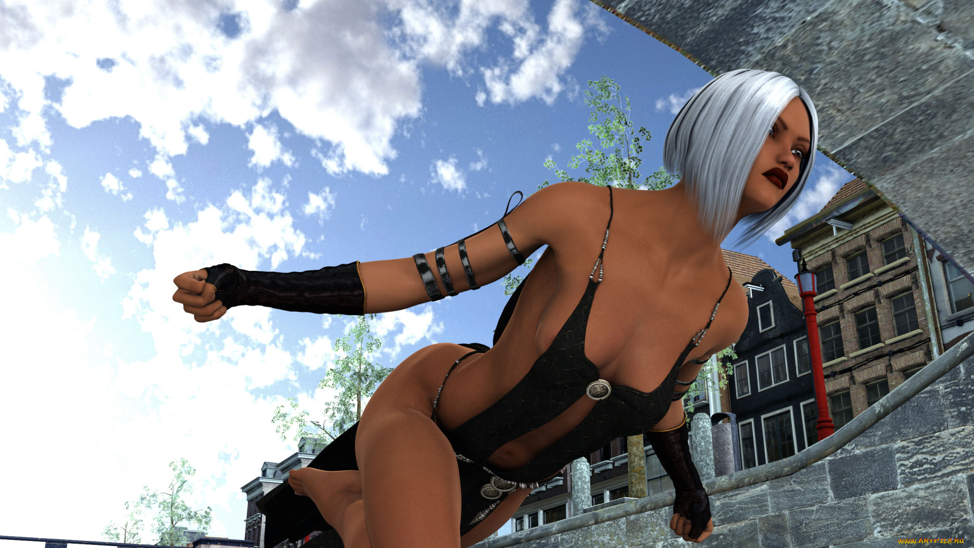 3д, графика, фантазия, , fantasy, девушка, полет