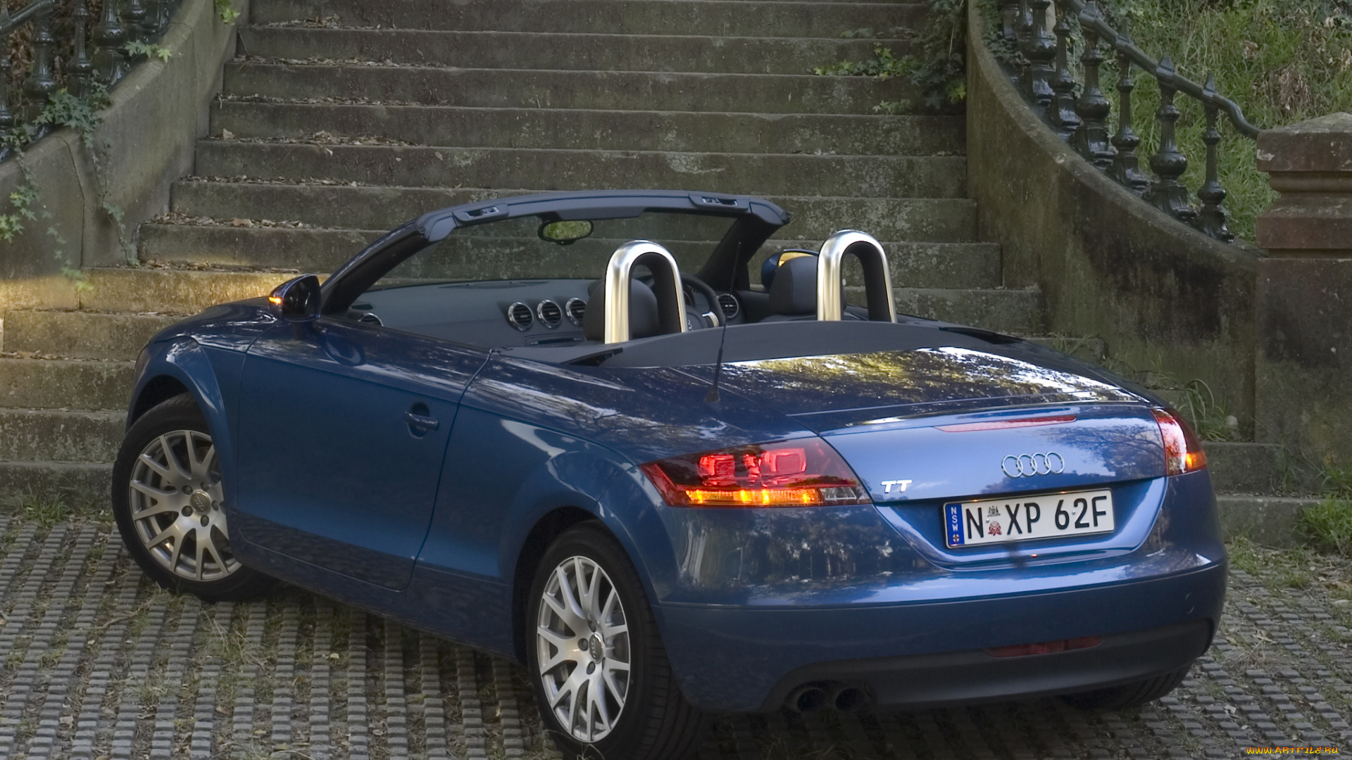 автомобили, audi, roadster, tt, синий, 8j, au-spec