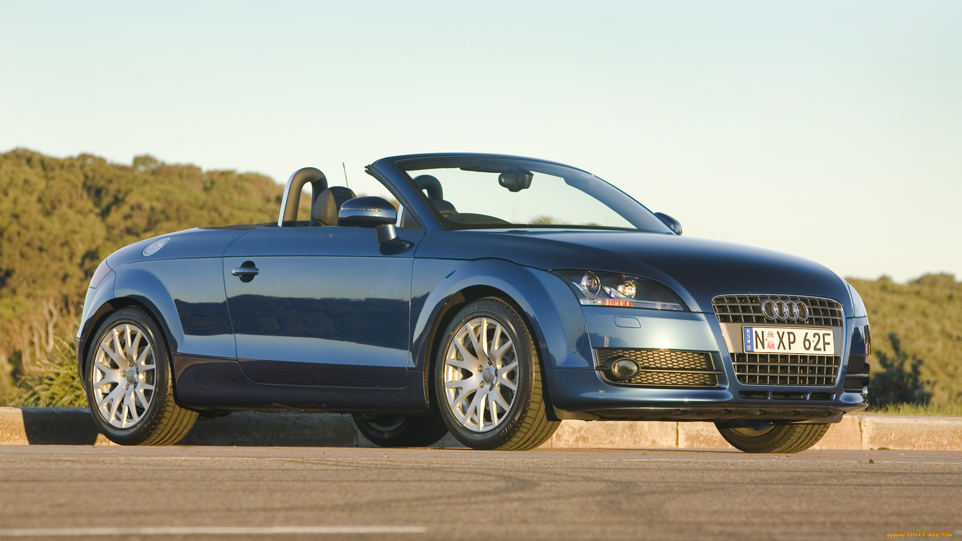 автомобили, audi, синий, roadster, tt, 8j, au-spec