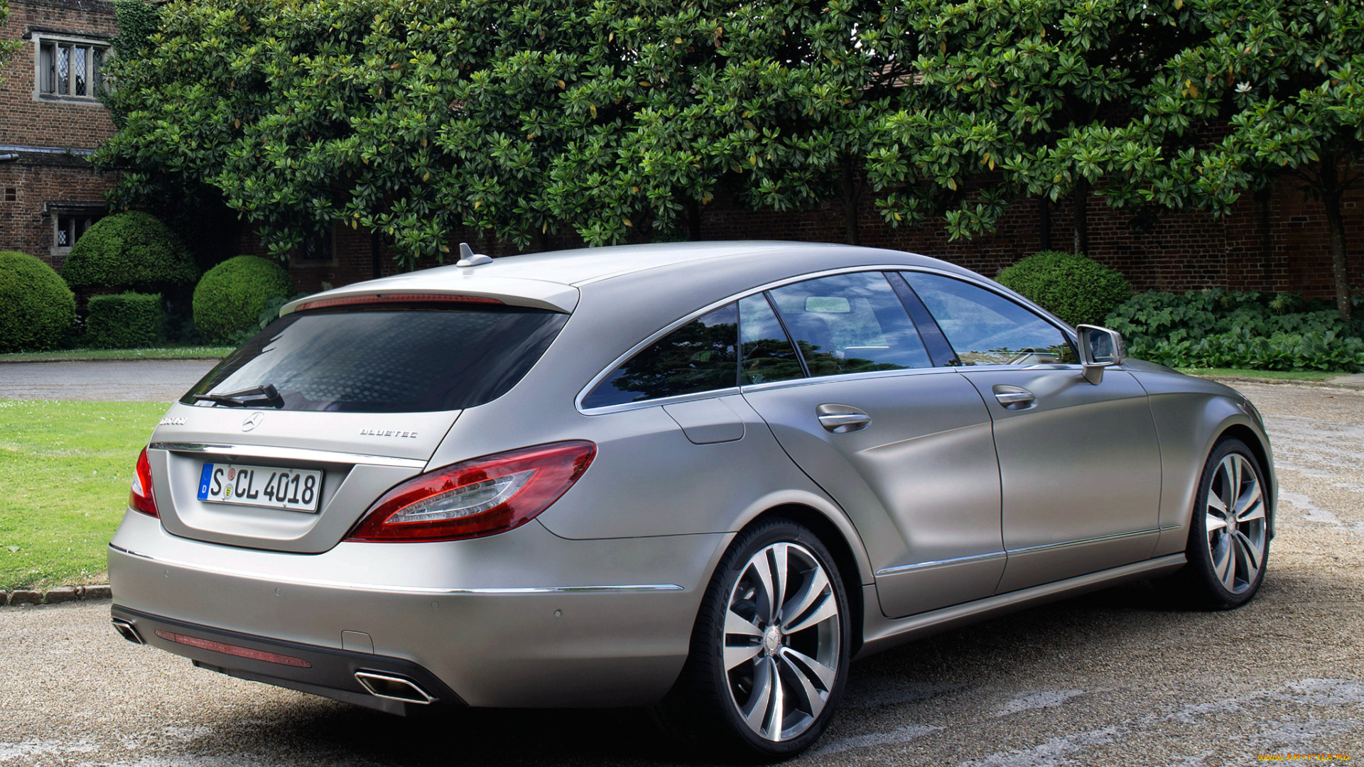 автомобили, mercedes-benz, серый, shooting, brake, x218, 2014г, cls, 350, bluetec