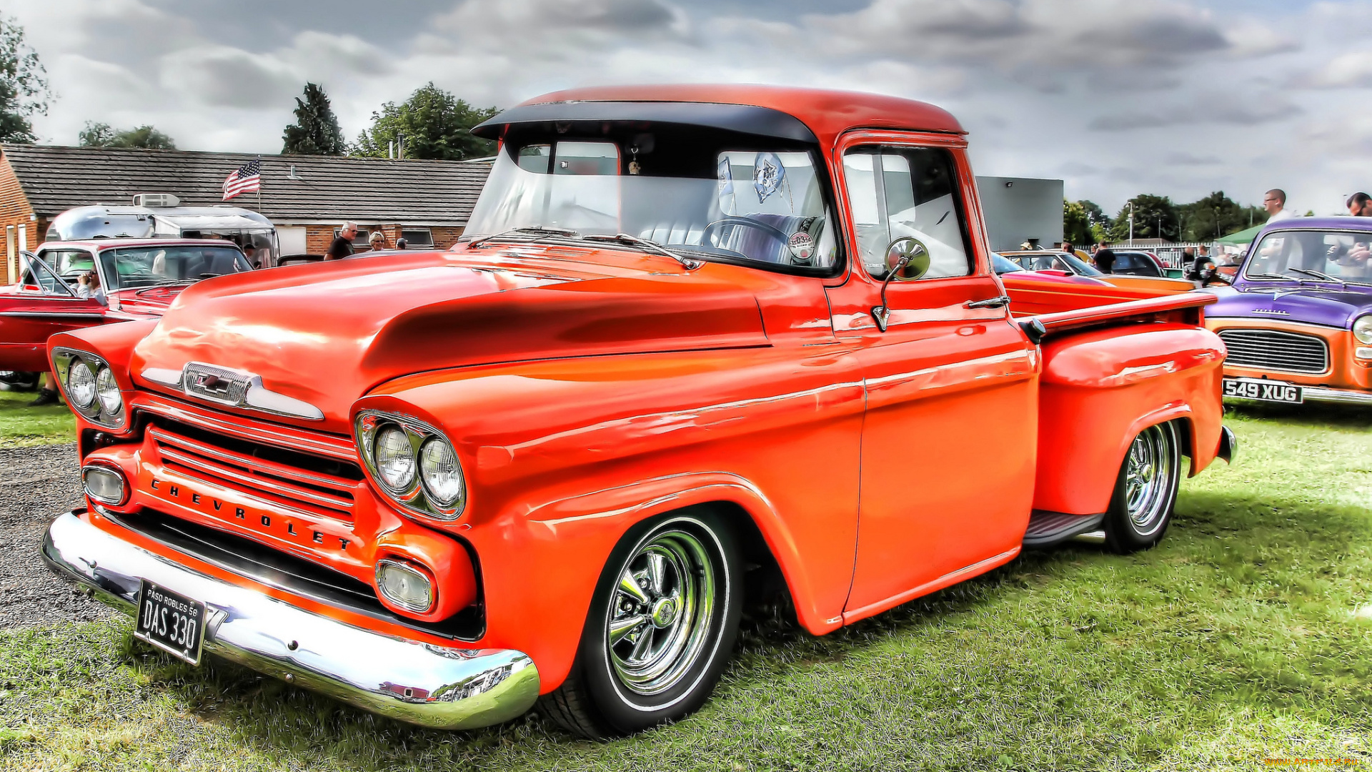 автомобили, выставки, и, уличные, фото, авто, красный