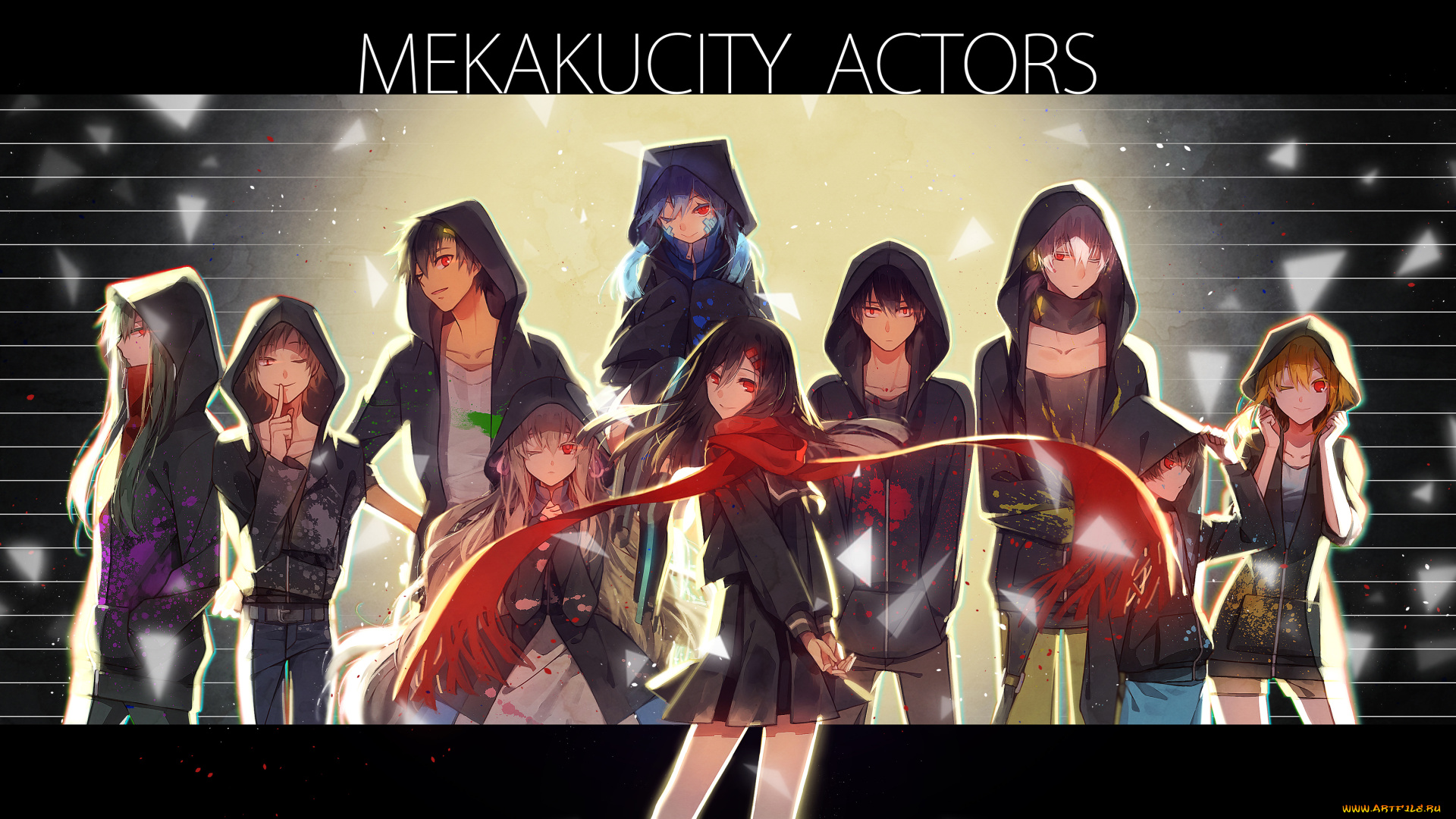 by, hakusai, аниме, mekakucity, actors, девушки, персонажи, парни, kagerou, project, amamiya, hibiya, seto, kousuke, kokonose, haruka, tateyama, ayano, kisaragi, shintarou, kido, tsubomi, mary, ene, momo, kano, shuuya