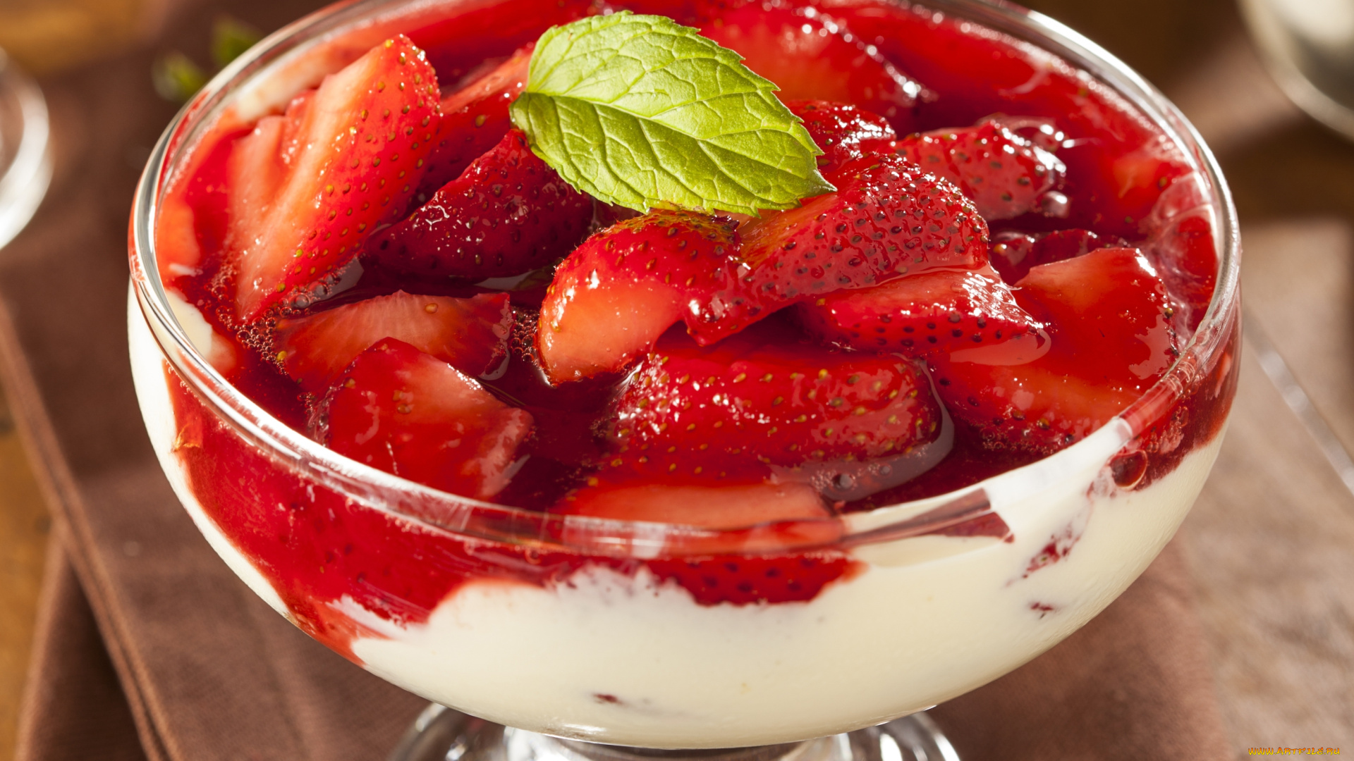 еда, мороженое, , десерты, клубника