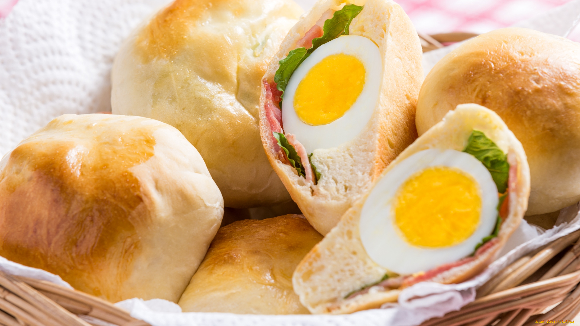 еда, пироги, яйцо, пирожки