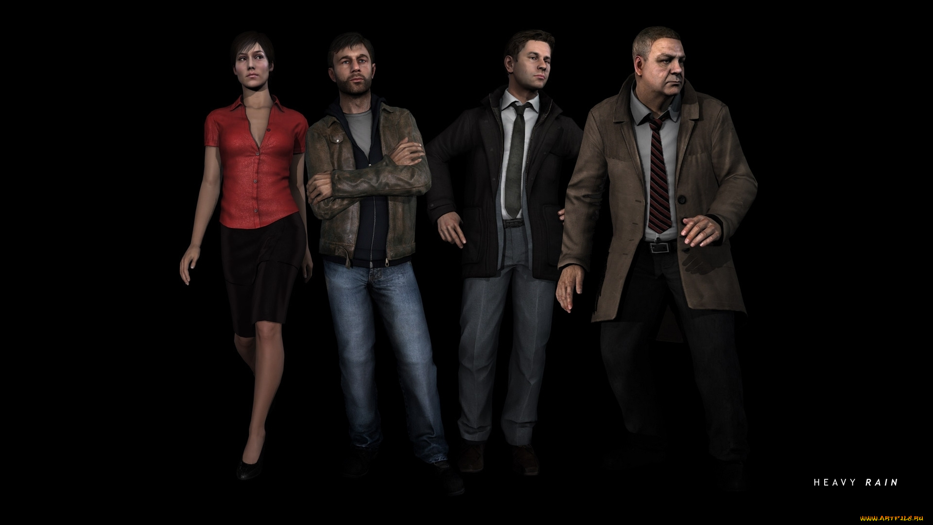 heavy, rain, видео, игры, персонажи