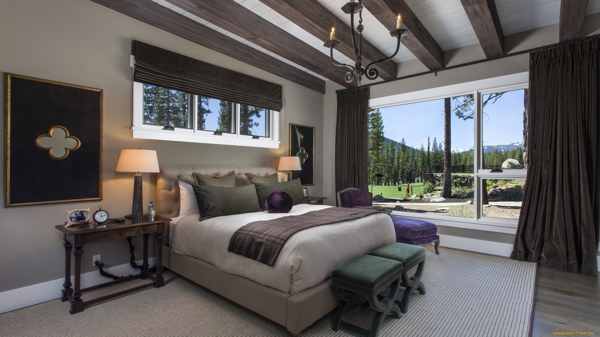 интерьер, спальня, кровать