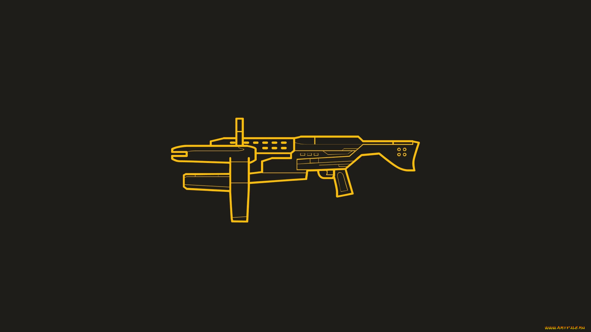 рисованные, минимализм, оружие