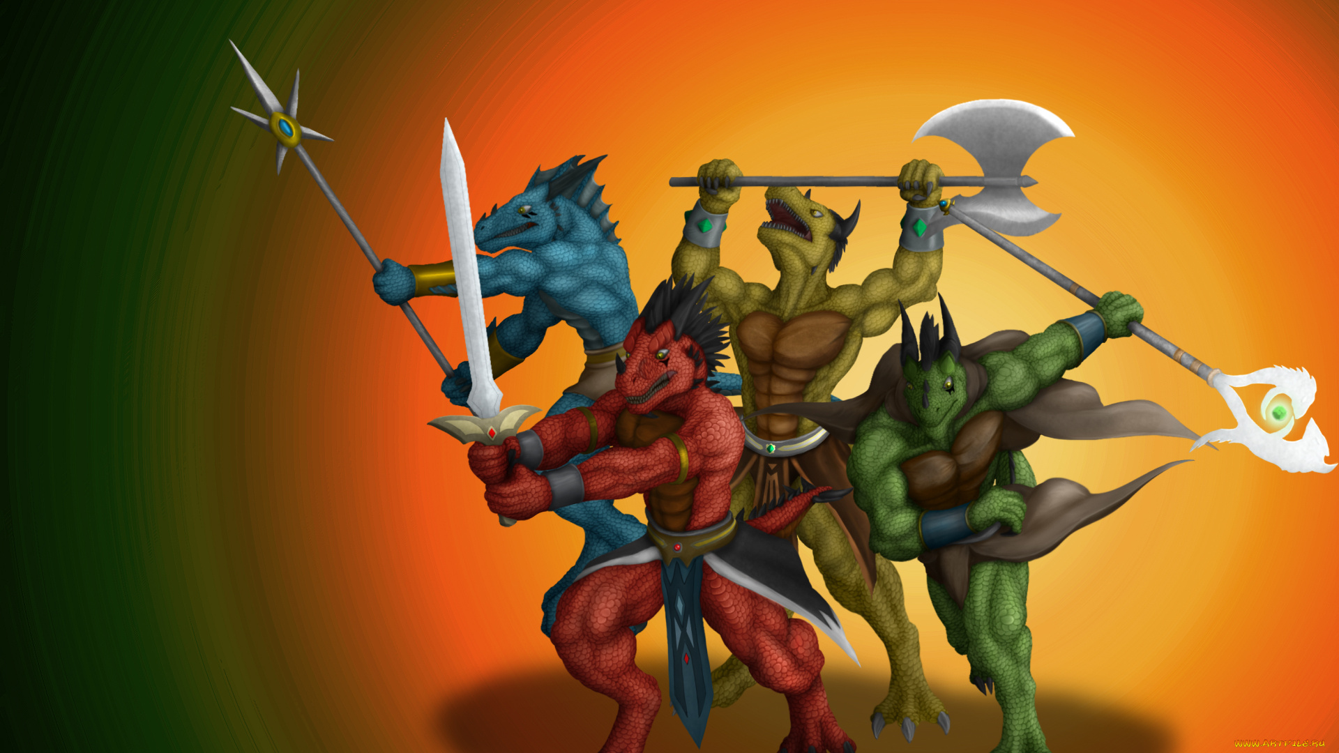 рисованные, животные, , сказочные, , мифические, драконы, оружие