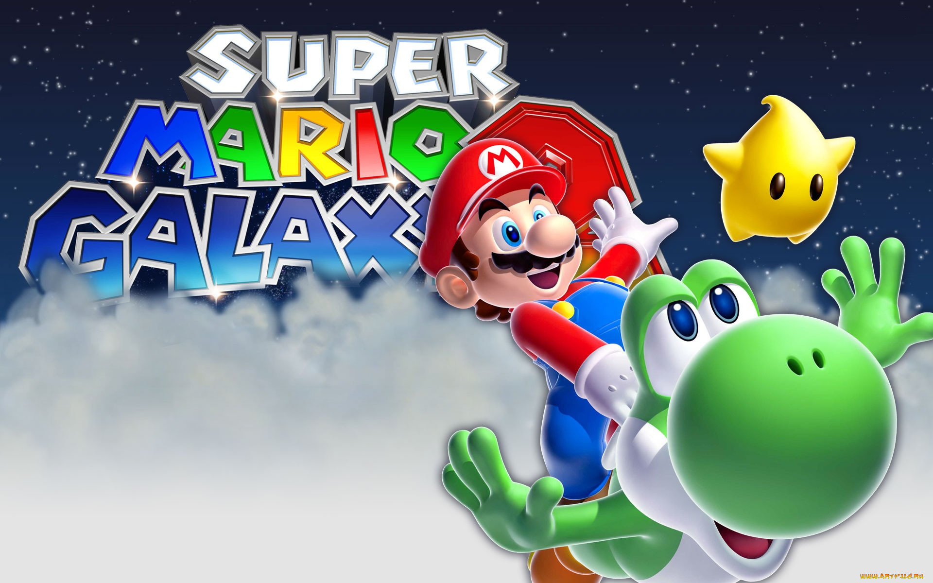 видео, игры, super, mario, galaxy, mario