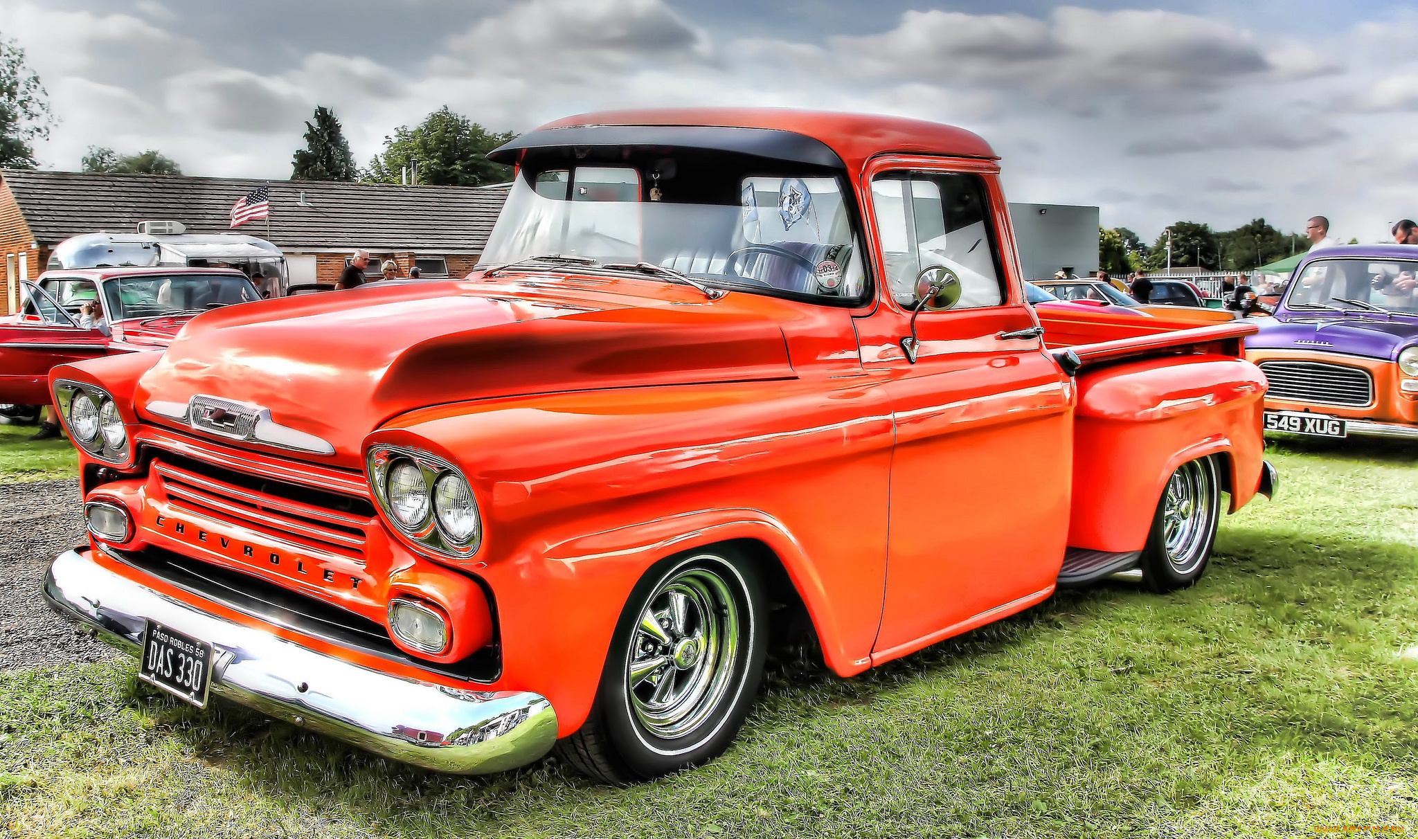 автомобили, выставки, и, уличные, фото, авто, красный