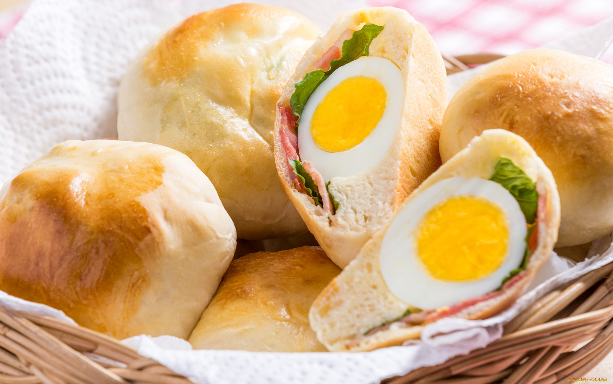 еда, пироги, яйцо, пирожки