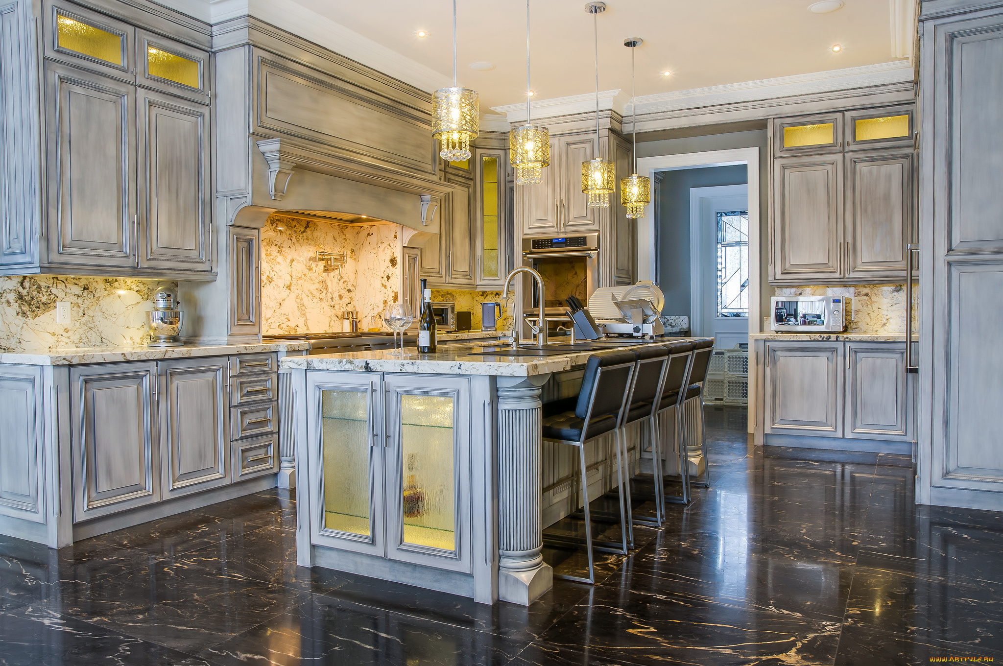 интерьер, кухня, мебель