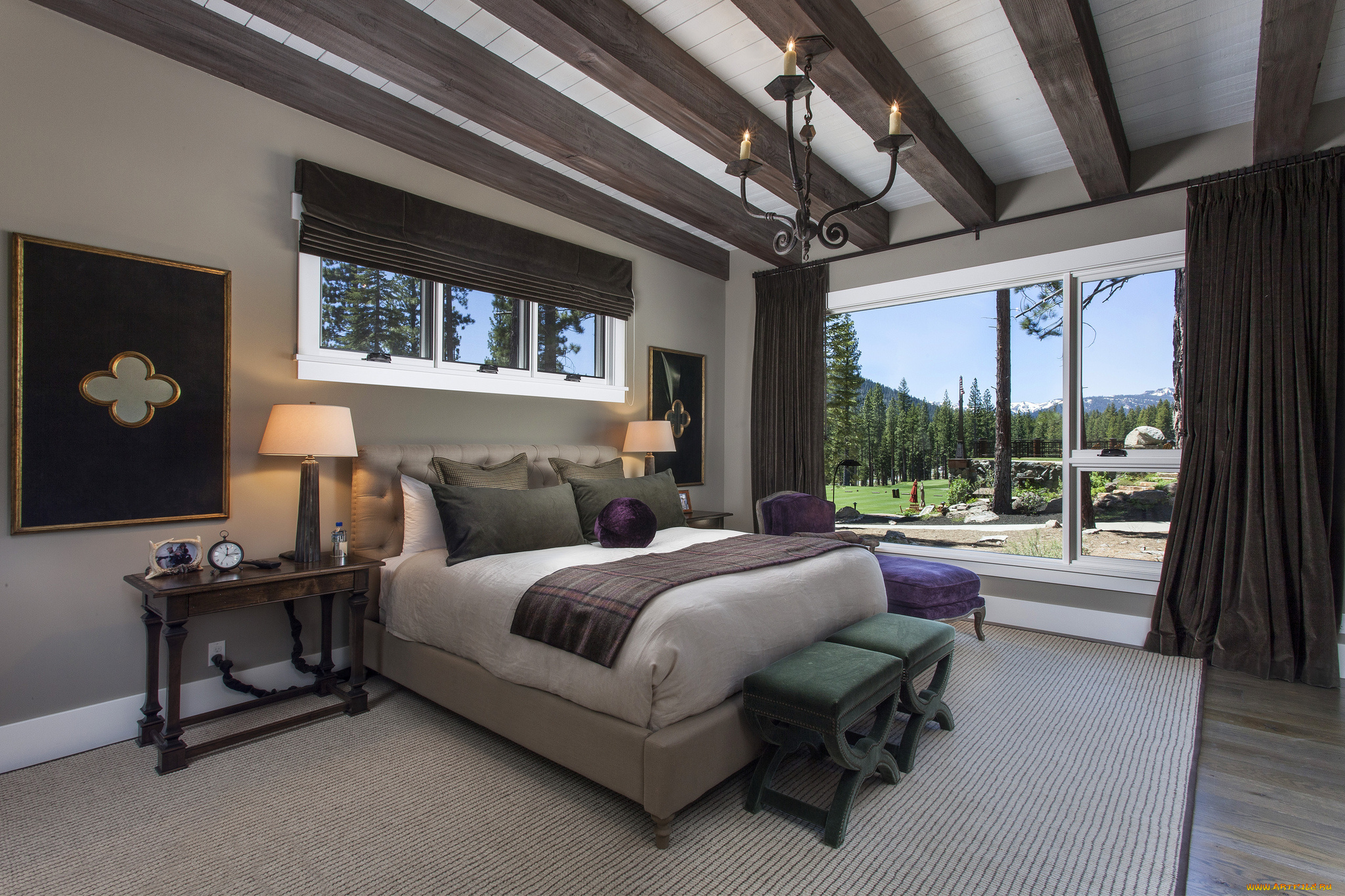 интерьер, спальня, кровать