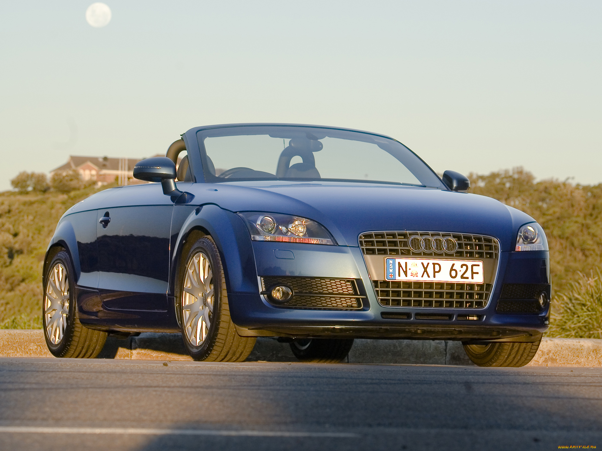 автомобили, audi, 8j, синий, tt, au-spec, roadster