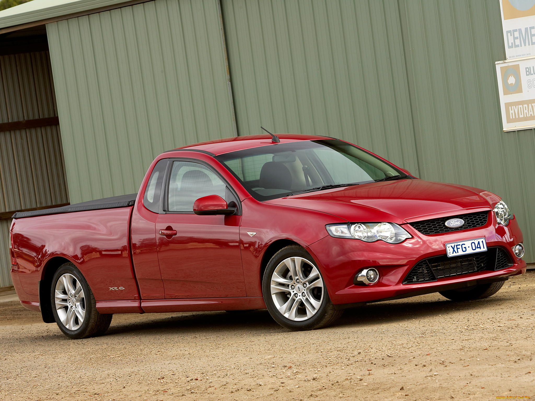 автомобили, ford, falcon, красный, fg, ute, xr6