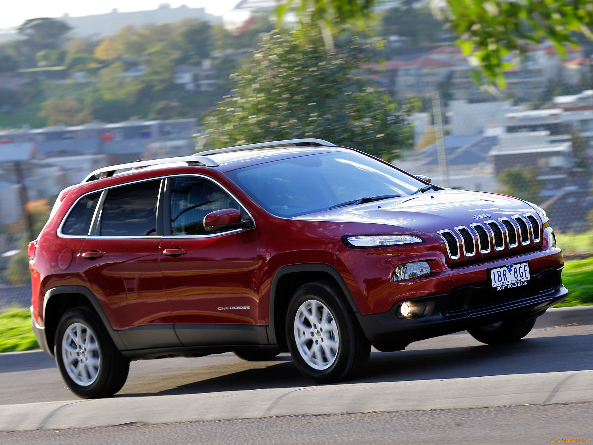 автомобили, jeep, 2014г, longitude, kl, au-spec, cherokee, красный